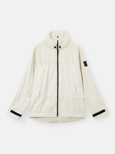 ★SALTY PEBBLE★ 2WAY_DETACHABLE CASENTINO JACKET [IVORY] Stone Island men's jacket in recycled wool and nylon