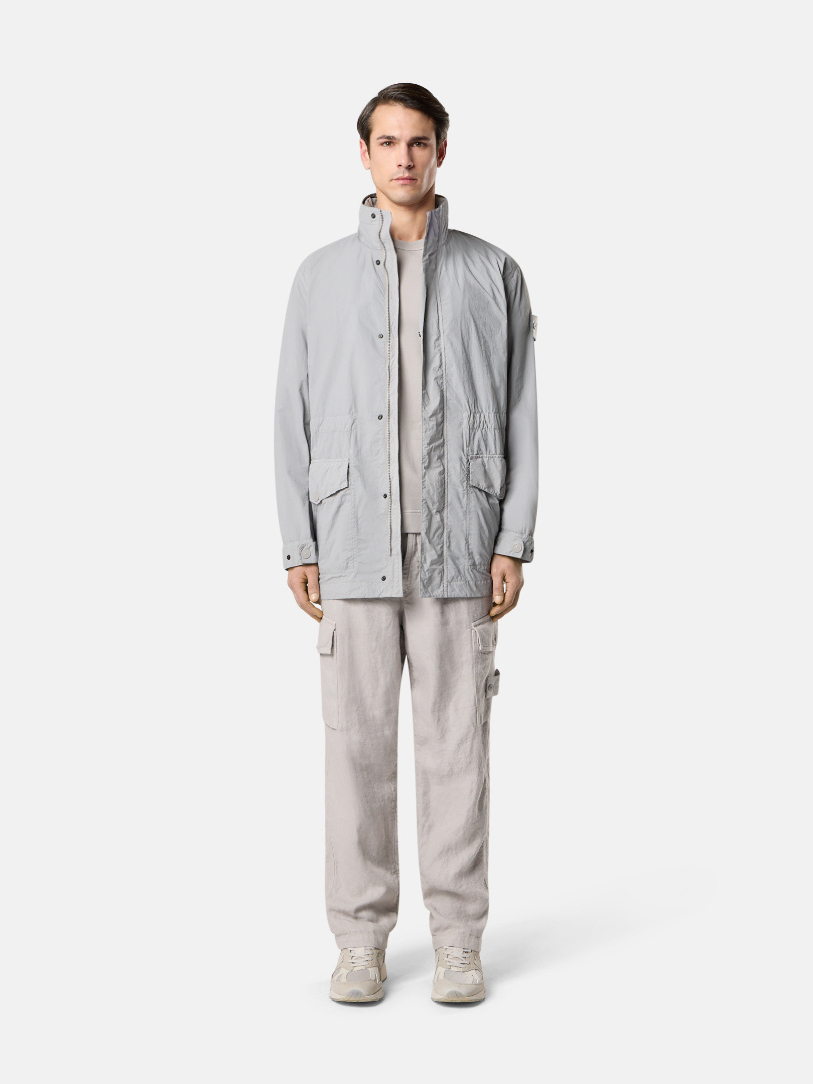 Dust Grey 4100071 NYLON SMERIGLIATO_STONE ISLAND GHOST