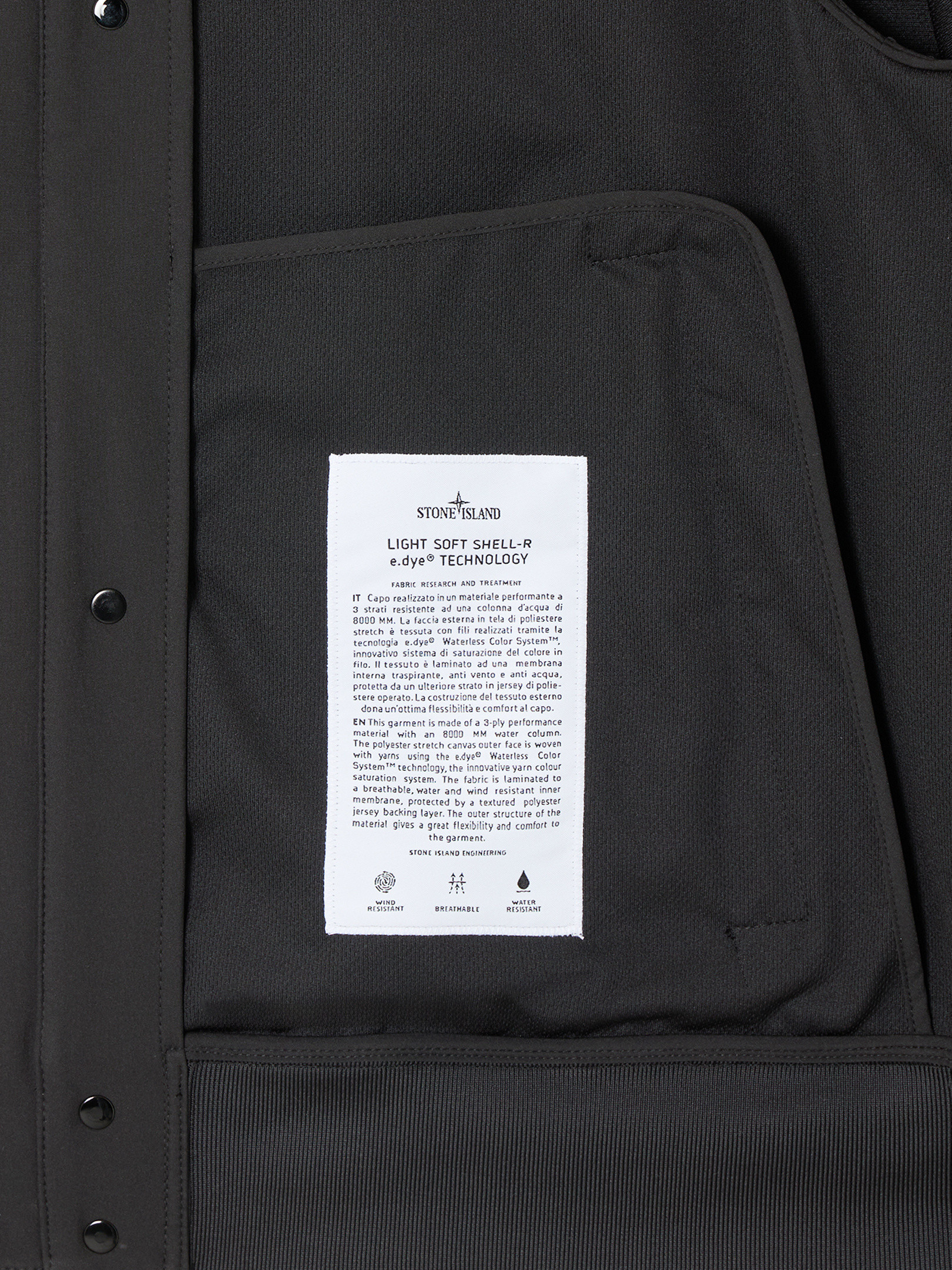 Black 4100090 LIGHT SOFT SHELL-R_e.dye® TECHNOLOGY, RECYCLED