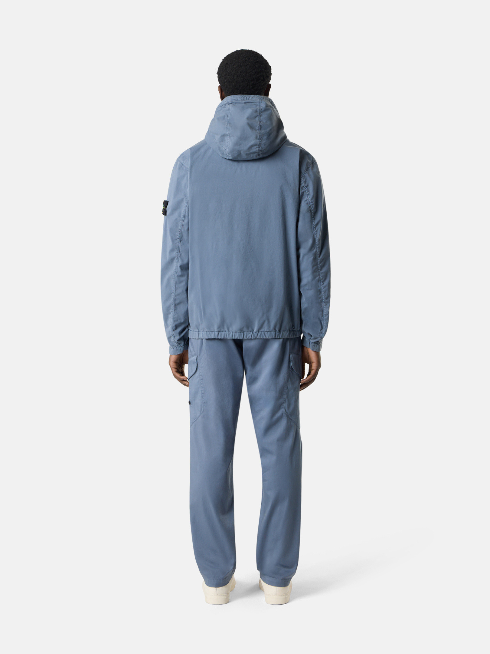 Avio Blue 4100091 SUPIMA® COTTON TWILL STRETCH-TC Hooded