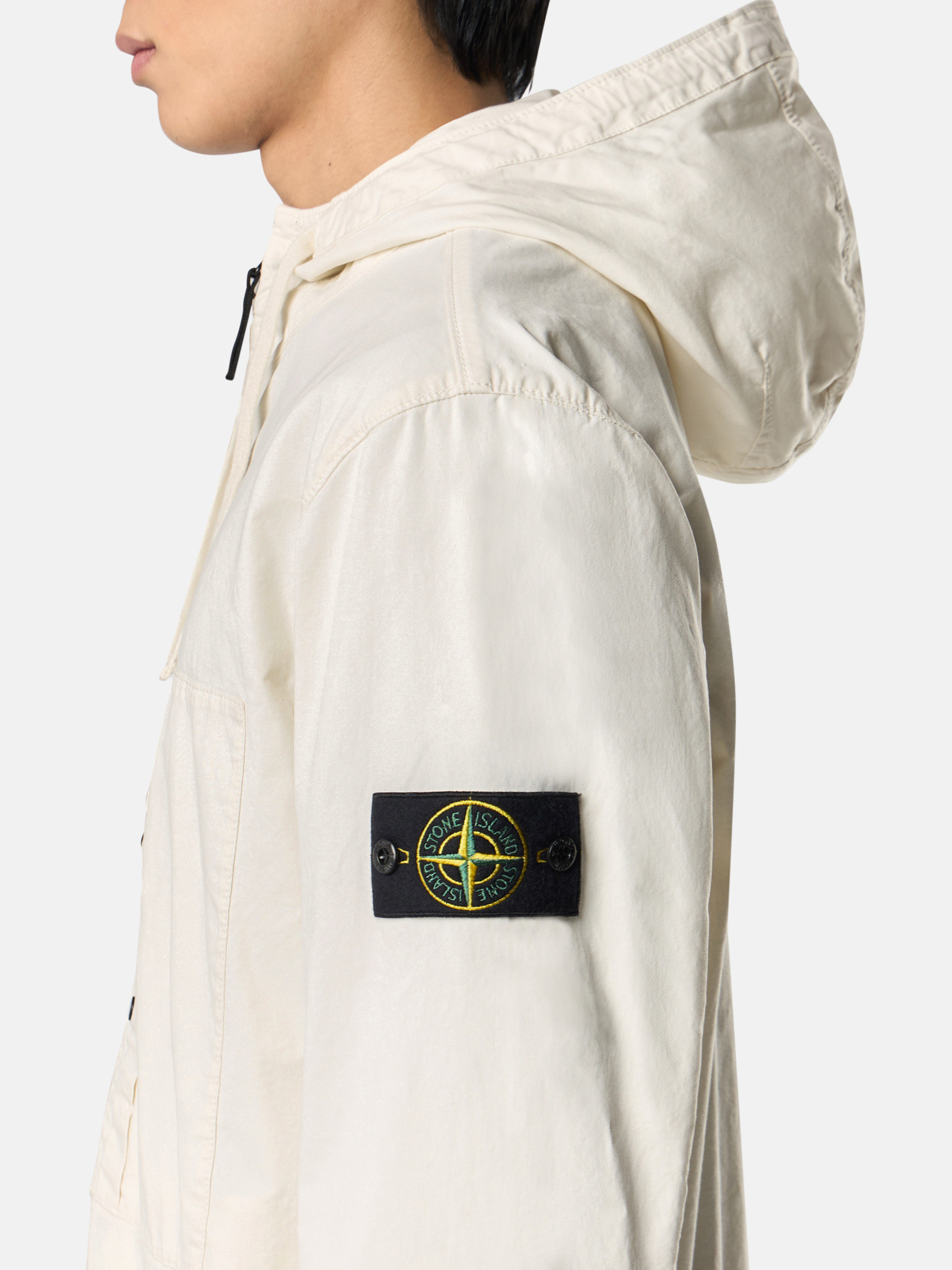Ivory 4100091 SUPIMA® COTTON TWILL STRETCH-TC Hooded jacket Ivory 4100091 SUPIMA® COTTON TWILL STRETCH-TC Hooded jacket
