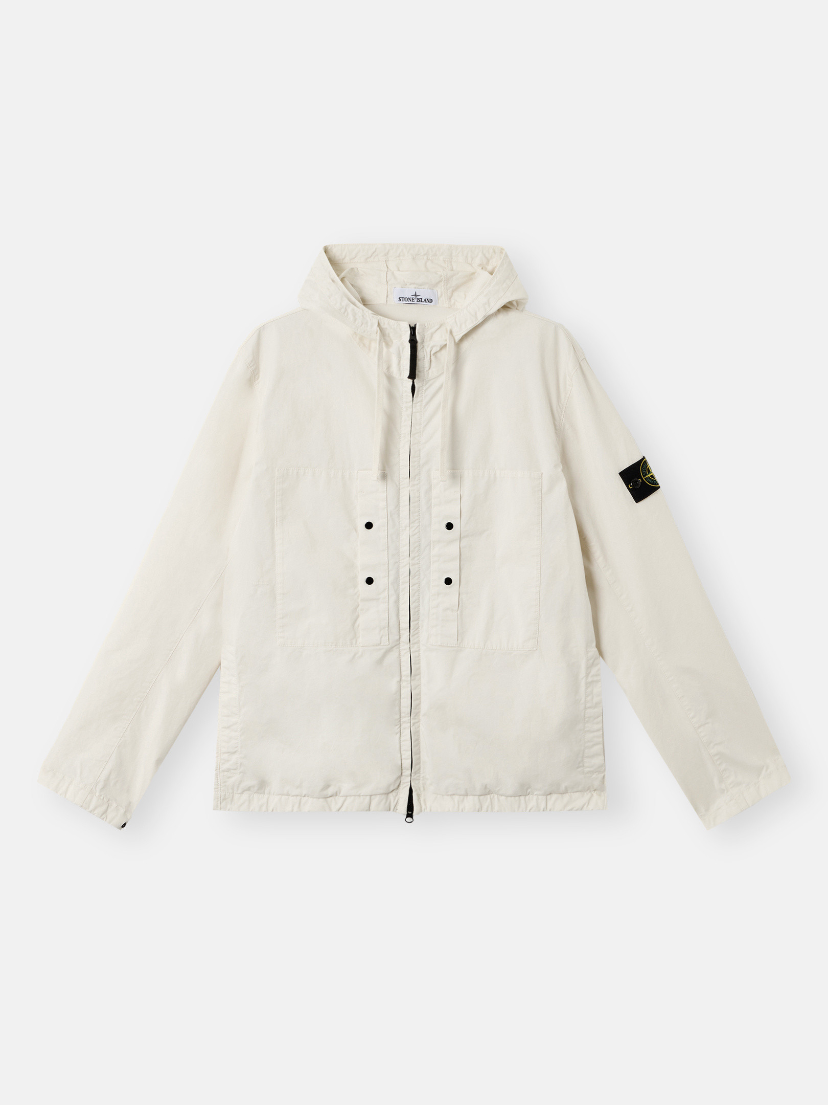 Ivory 4100091 SUPIMA® COTTON TWILL STRETCH-TC Hooded jacket