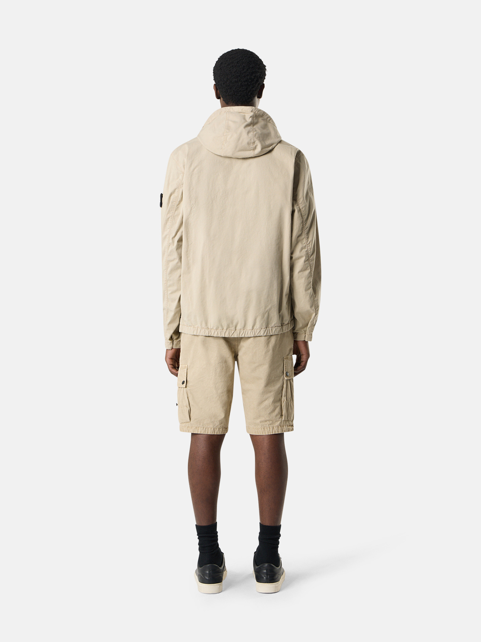SIRO/シロ　 Cotton Jacket R443215-90 チャコール Desert 4100091 SUPIMA® COTTON TWILL STRETCH-TC Hooded jacket