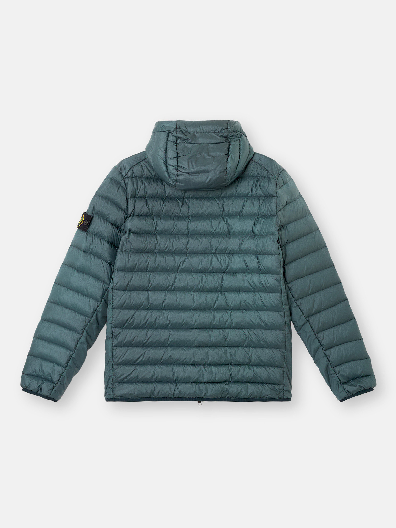 Recycled Nylon Stone Island Down Coat Navy Blue Down Jacket In