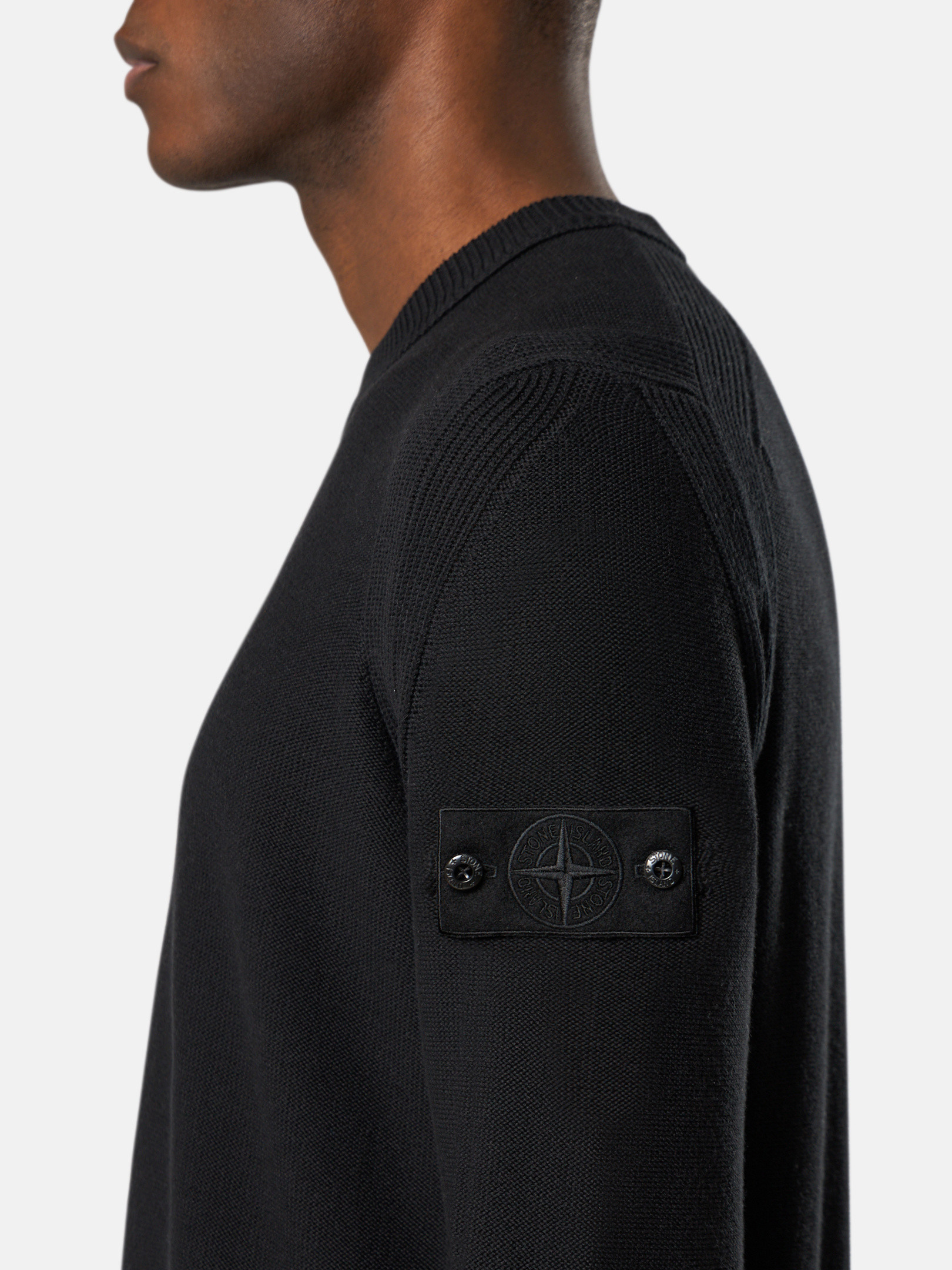 Black 5100003 COTTON CASHMERE_STONE ISLAND GHOST Loose-fit Black 5100003 COTTON CASHMERE_STONE ISLAND GHOST Loose-fit
