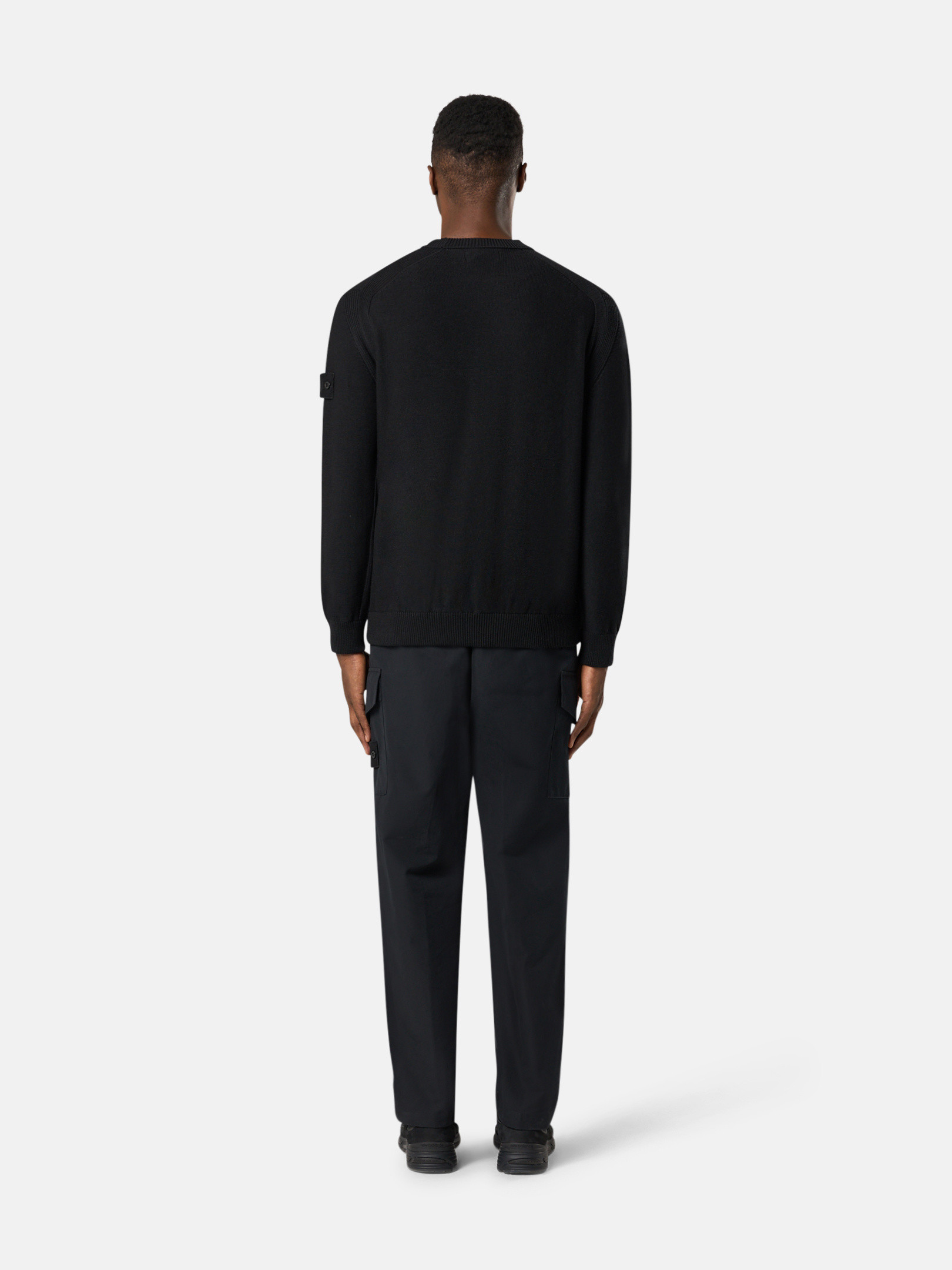 Black 5100003 COTTON CASHMERE_STONE ISLAND GHOST Loose-fit Black 5100003 COTTON CASHMERE_STONE ISLAND GHOST Loose-fit