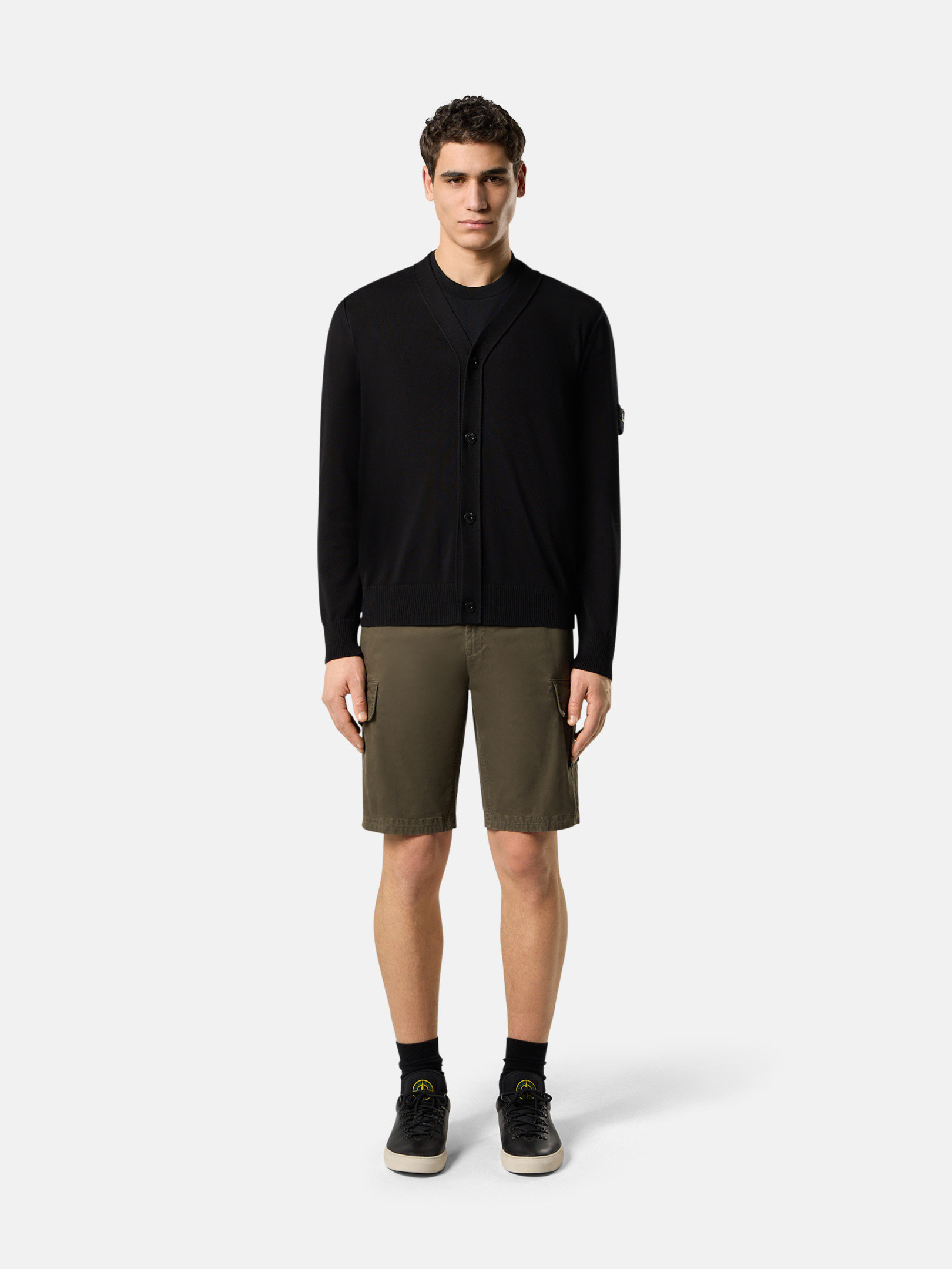 ブラック 5100016 SOFT ORGANIC COTTON ニットカーディガン ブラック 5100016 SOFT ORGANIC COTTON ニットカーディガン
