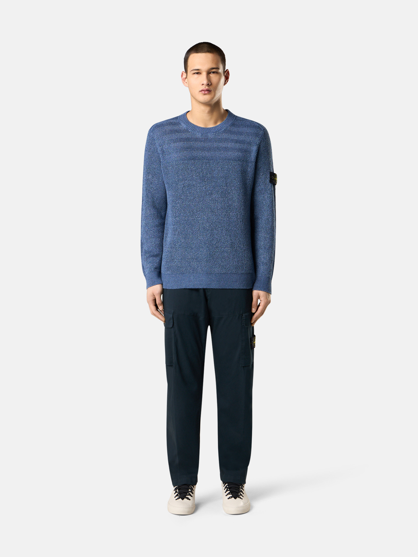 Marine Blue 5100034 COTTON-LINEN-POLYESTER WITH RUBBERISED