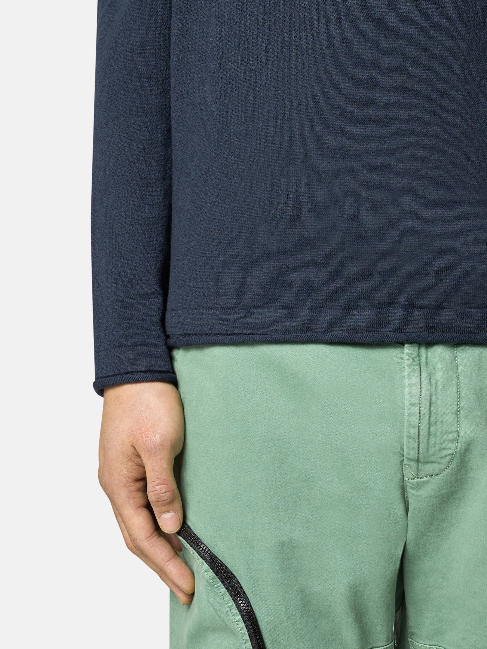 ネイビーブルー 5100052 ORGANIC COTTON WITH NYLON クルー ネイビーブルー 5100052 ORGANIC COTTON WITH NYLON クルー