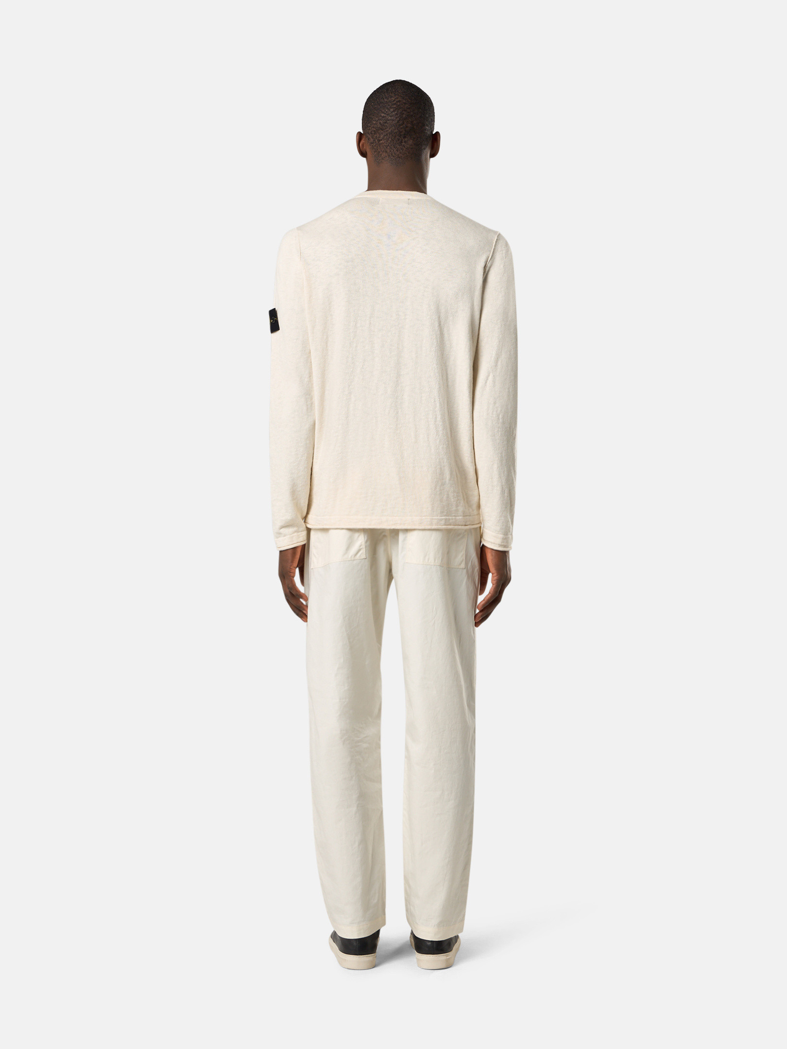 Ivory 5100052 ORGANIC COTTON WITH NYLON Crewneck sweater