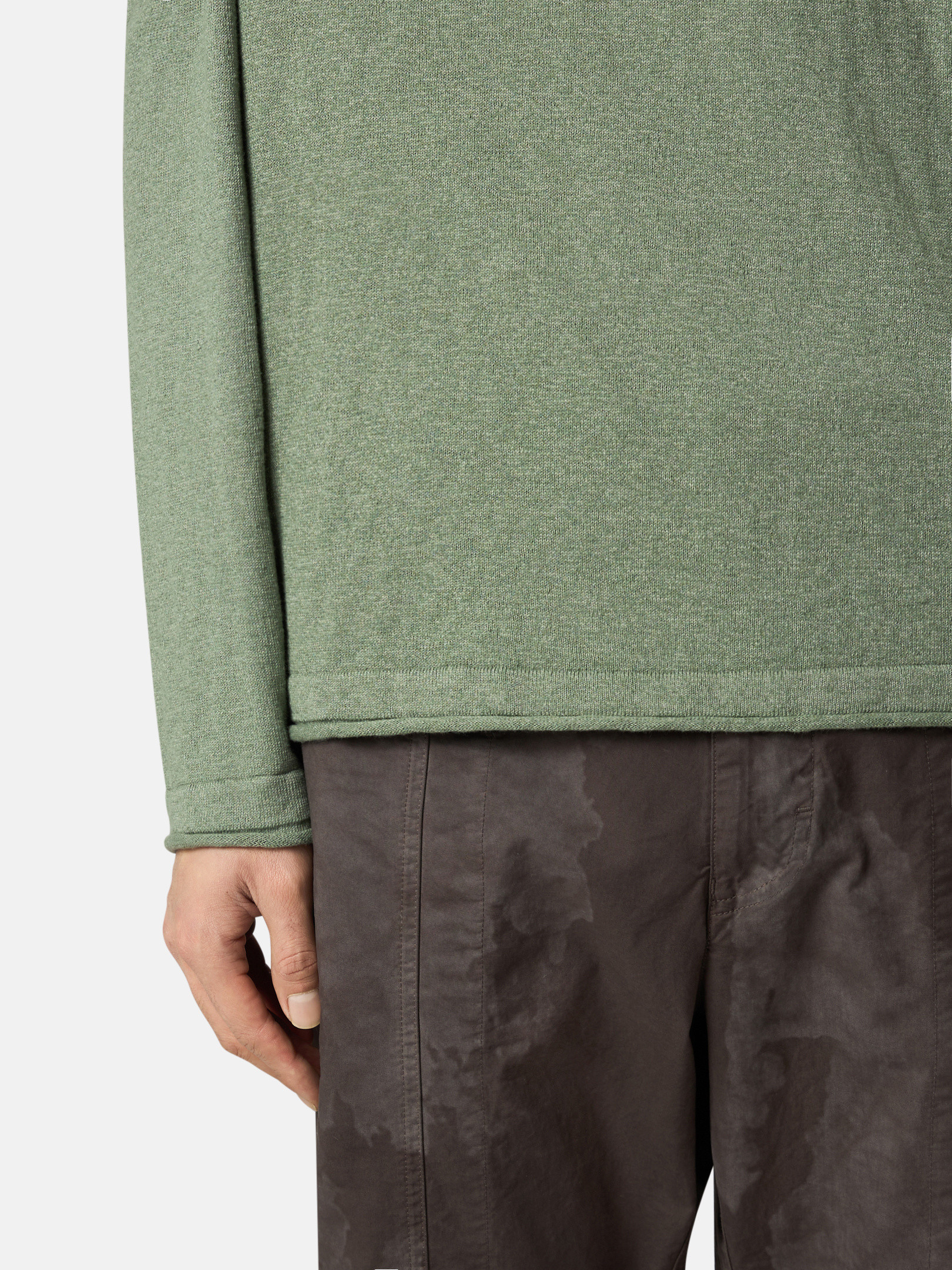 Musk Green 5100052 ORGANIC COTTON WITH NYLON Crewneck