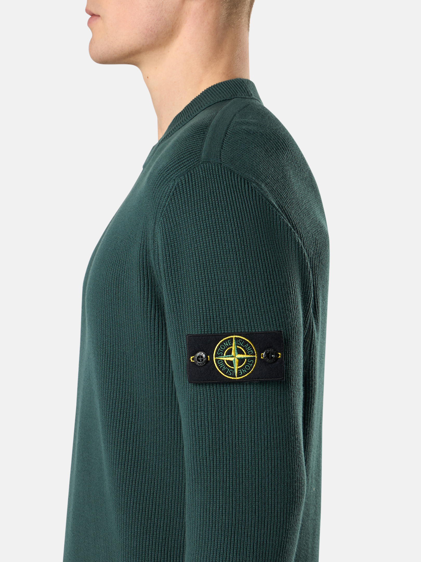 ボトルグリーン 5100054 RIBBED SOFT ORGANIC COTTON クルー ボトルグリーン 5100054 RIBBED SOFT ORGANIC COTTON クルー