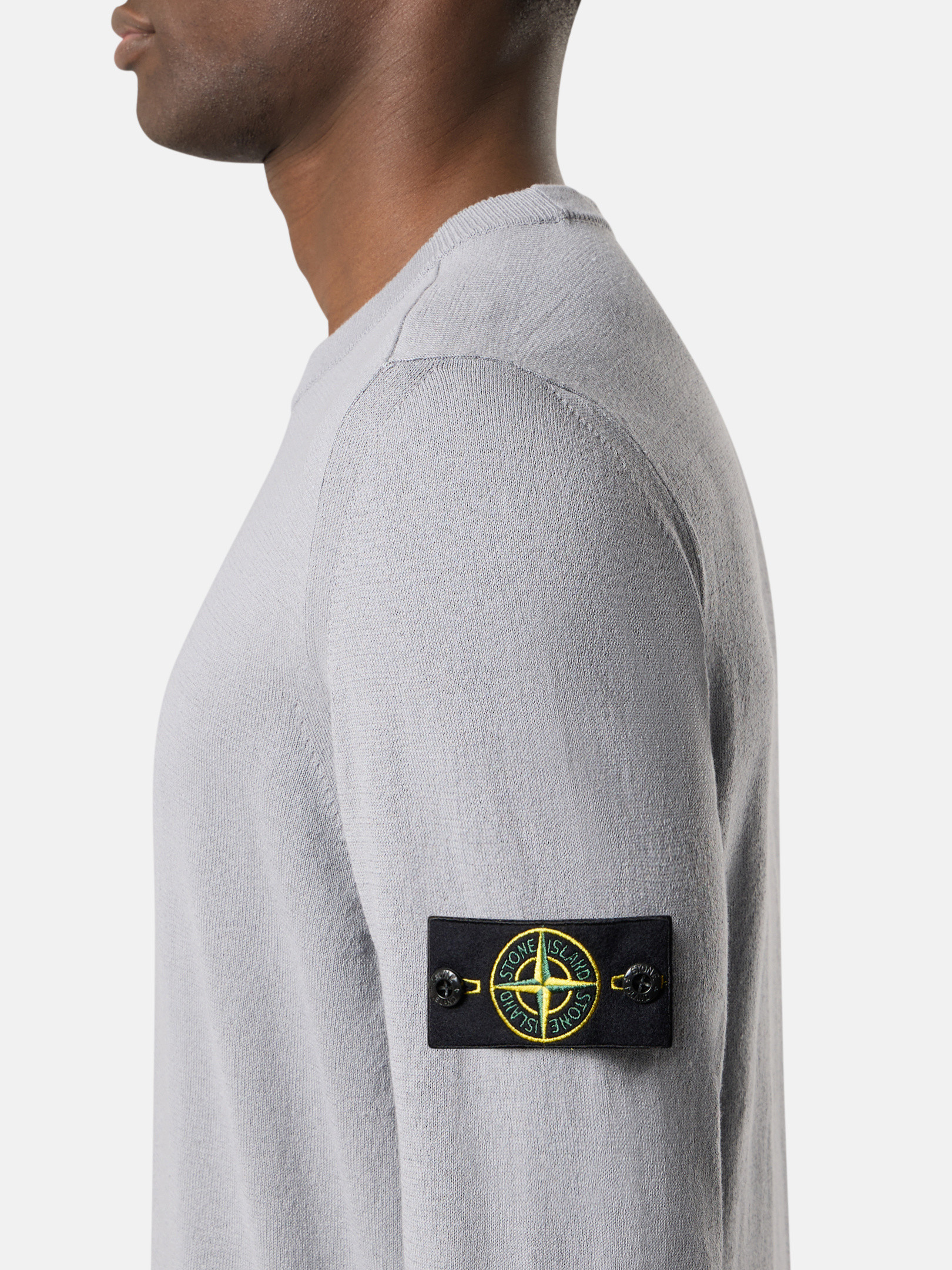 アビオブルー クルーネック ジャンパー ロールディテール