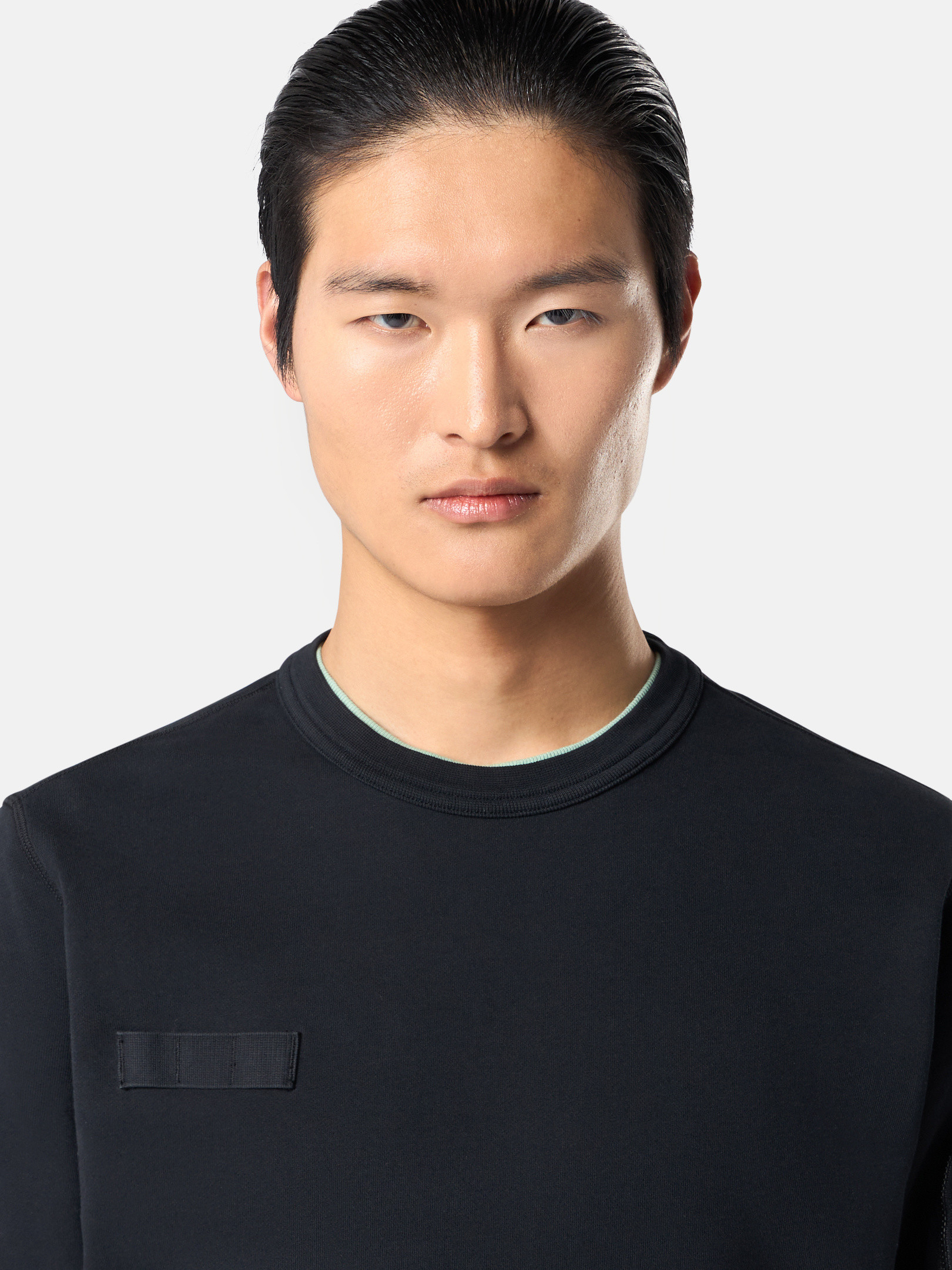 [STONE ]★Crewneck Sweatshirt with Pockets★Black Stone Island - 63051 Felpa Sweatshirt in Black – Stoy