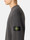 6100008 ORGANIC COTTON WAFFLE FLEECE Charcoal Grey Stone Island