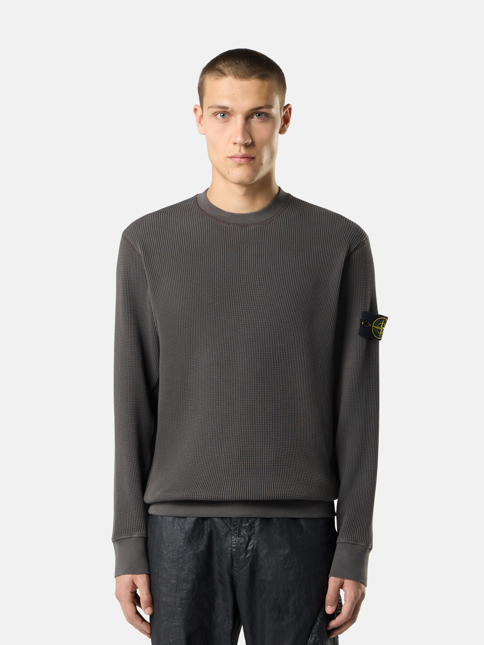 破格！ストーンアイランド Waffle Fleece ワッフルスウェット STONE ISLAND - 【残りわずか】6100008 / ORGANIC COTTON WAFFLE