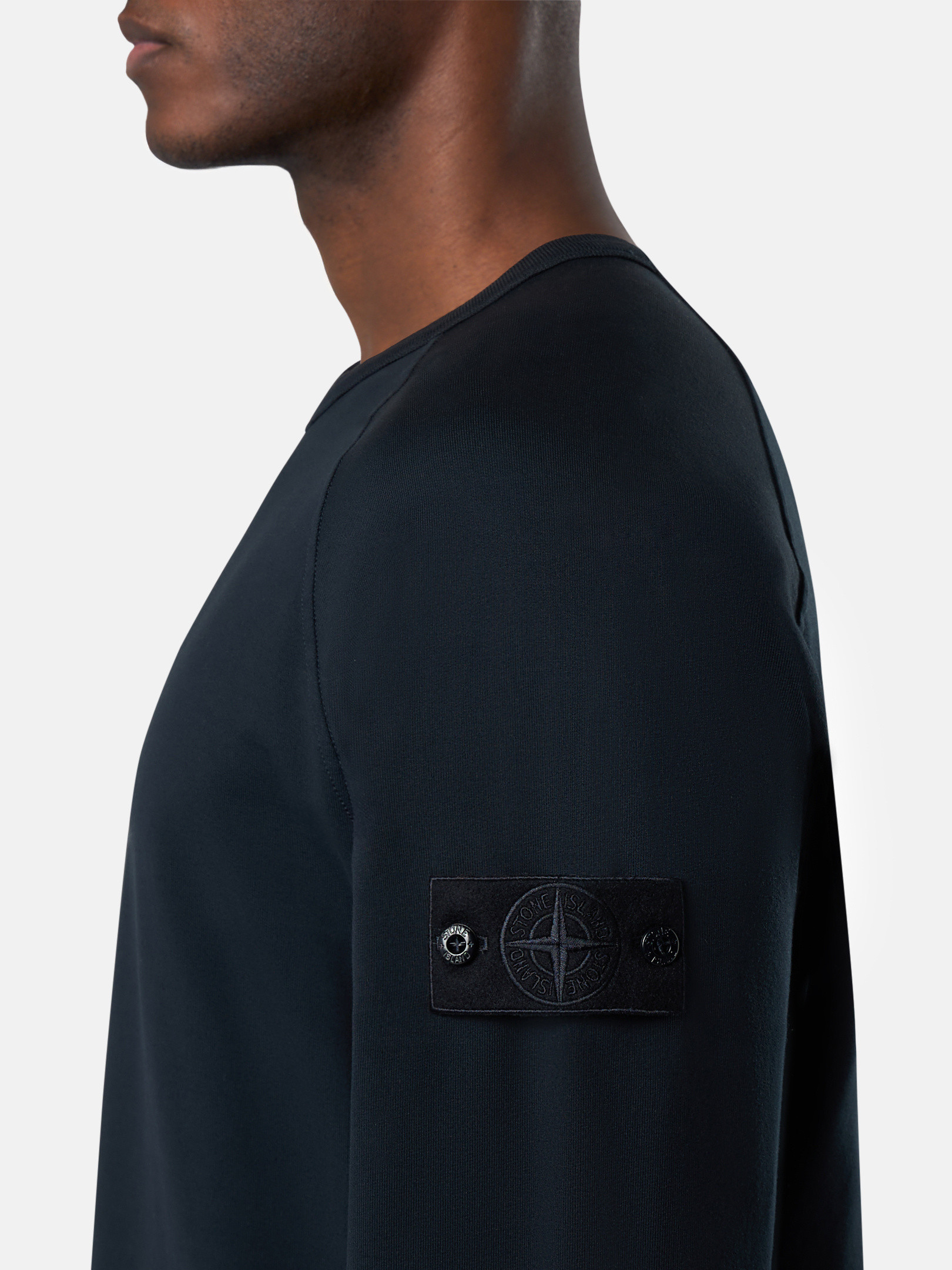 ネイビーブルー 6100011 COTTON STRETCH FLEECE_STONE ISLAND ネイビーブルー 6100011 COTTON STRETCH FLEECE_STONE ISLAND
