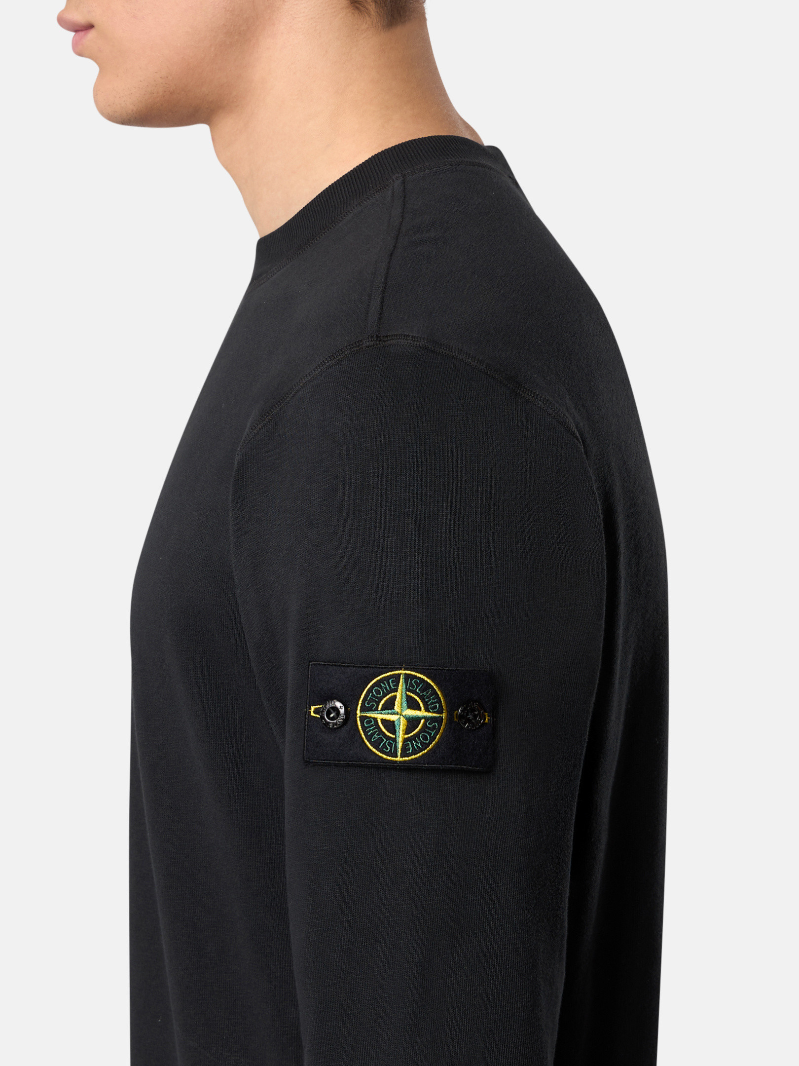 STONE ｜ (6100020 Malfile Fleece 'OLD' Effect Crew Copper Crewneck sweatshirt with slub effect 6100020 MALFILÉ