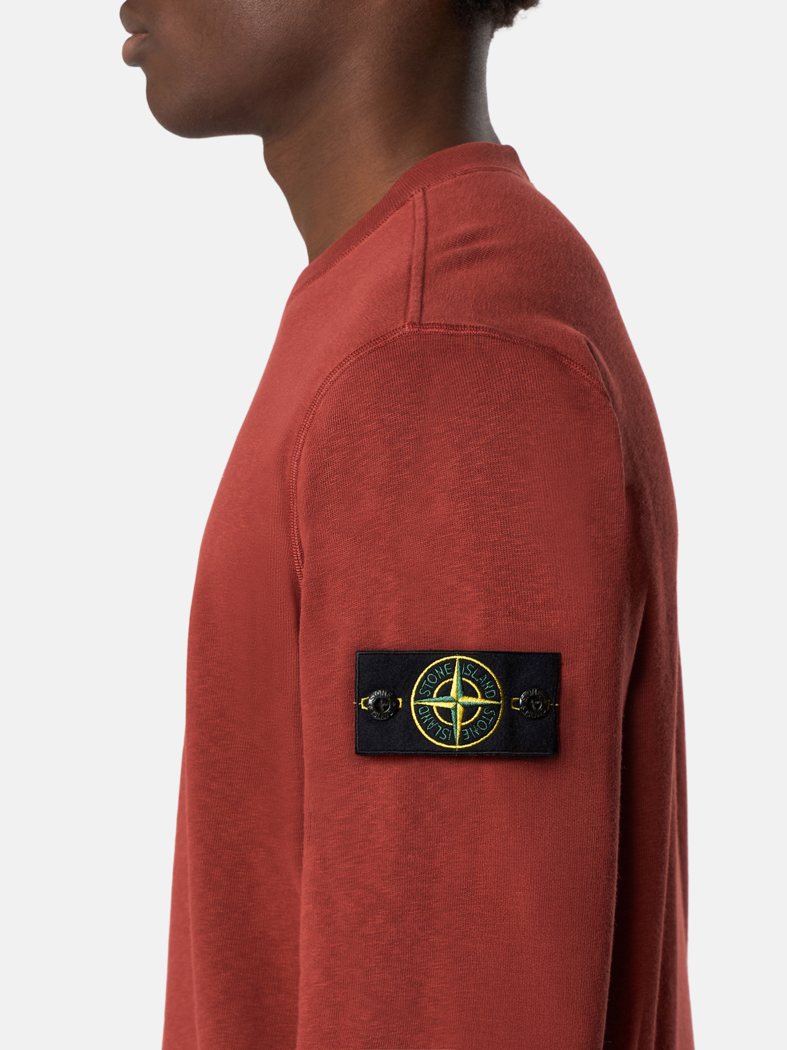 【送料&関税込】Stone Sweatshirt 6100020 Old Effect Copper 6100020 MALFILÉ FLEECE 'OLD' EFFECT Crewneck