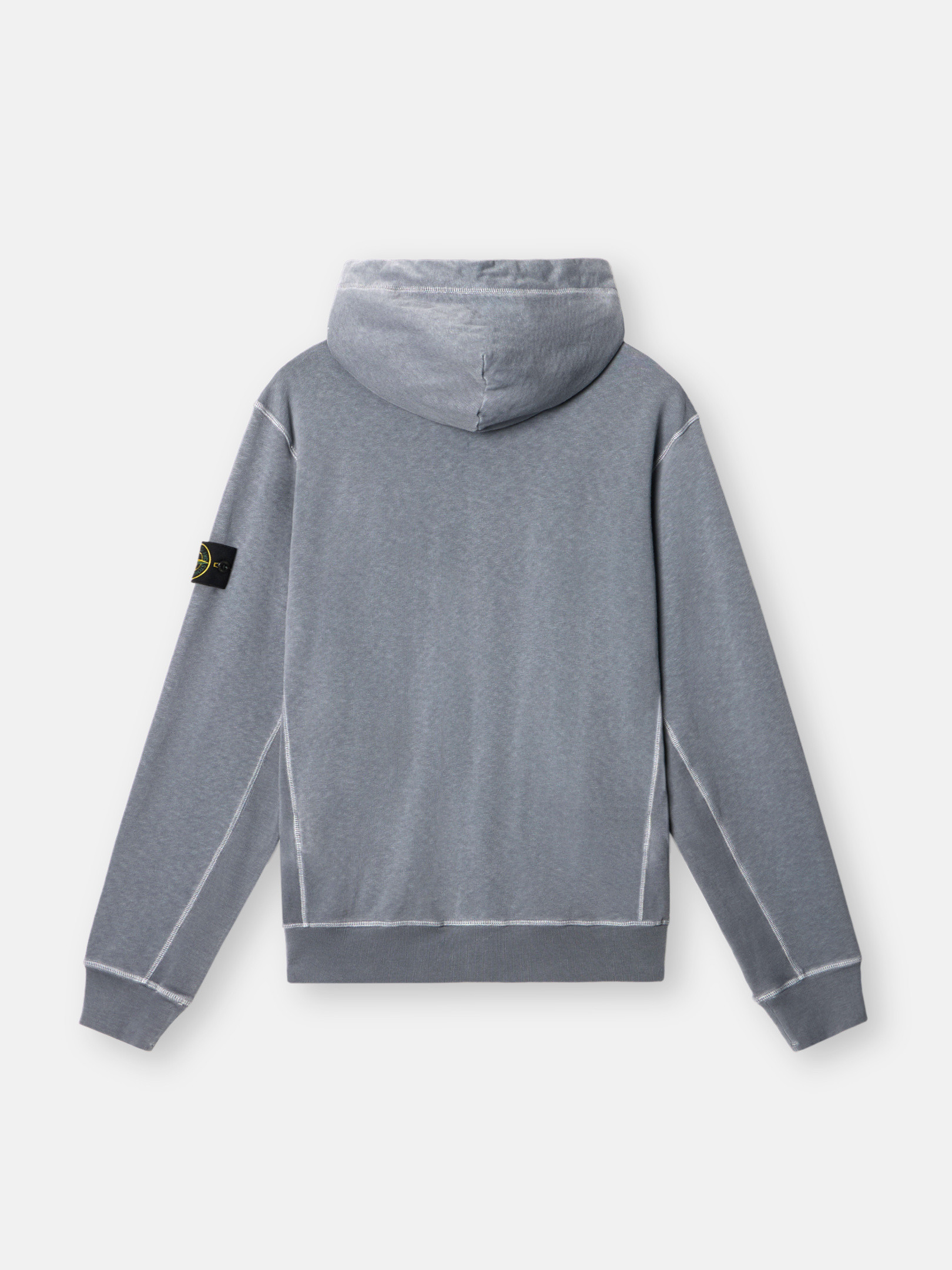【Stone 】 Malfile Fleece OLD Effect Sweatshirt Navy SS19 STONE ISLAND MALFILE FLEECE OLD EFFECT LOGO SWEATSHIRT