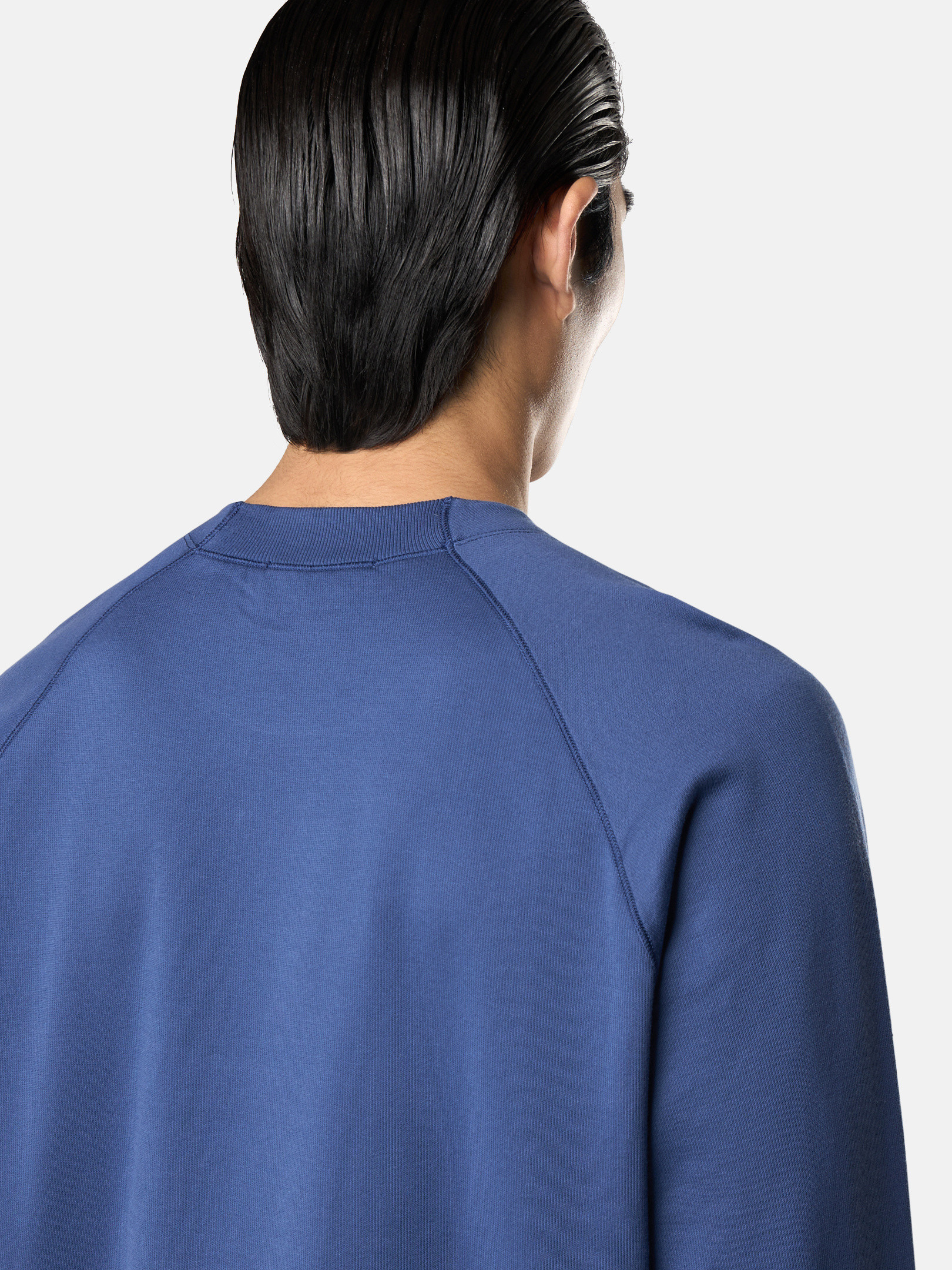 Marine Blue 6100023 LIGHT ORGANIC COTTON FLEECE Crewneck