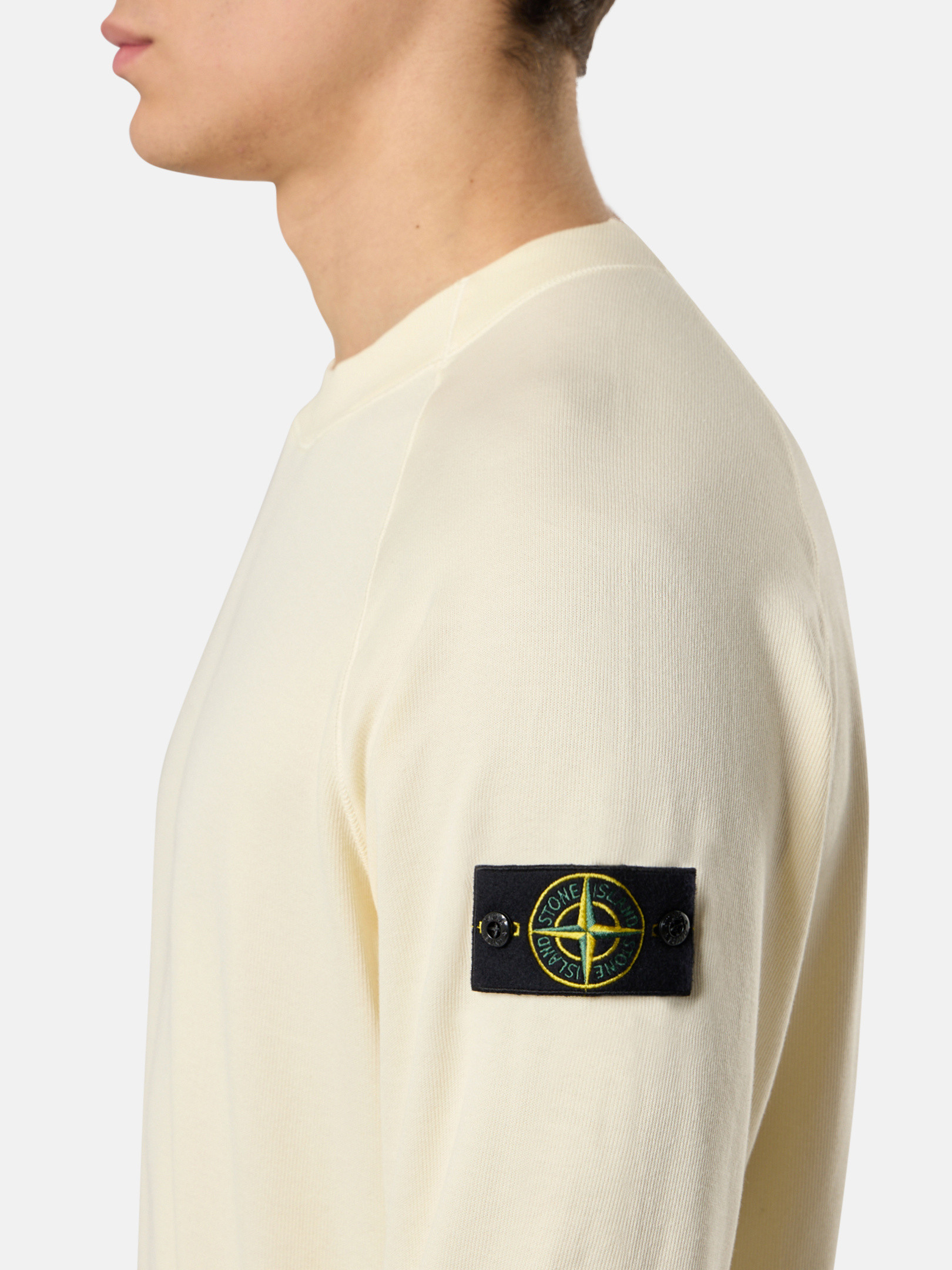 Ivory 6100023 LIGHT ORGANIC COTTON FLEECE Crewneck
