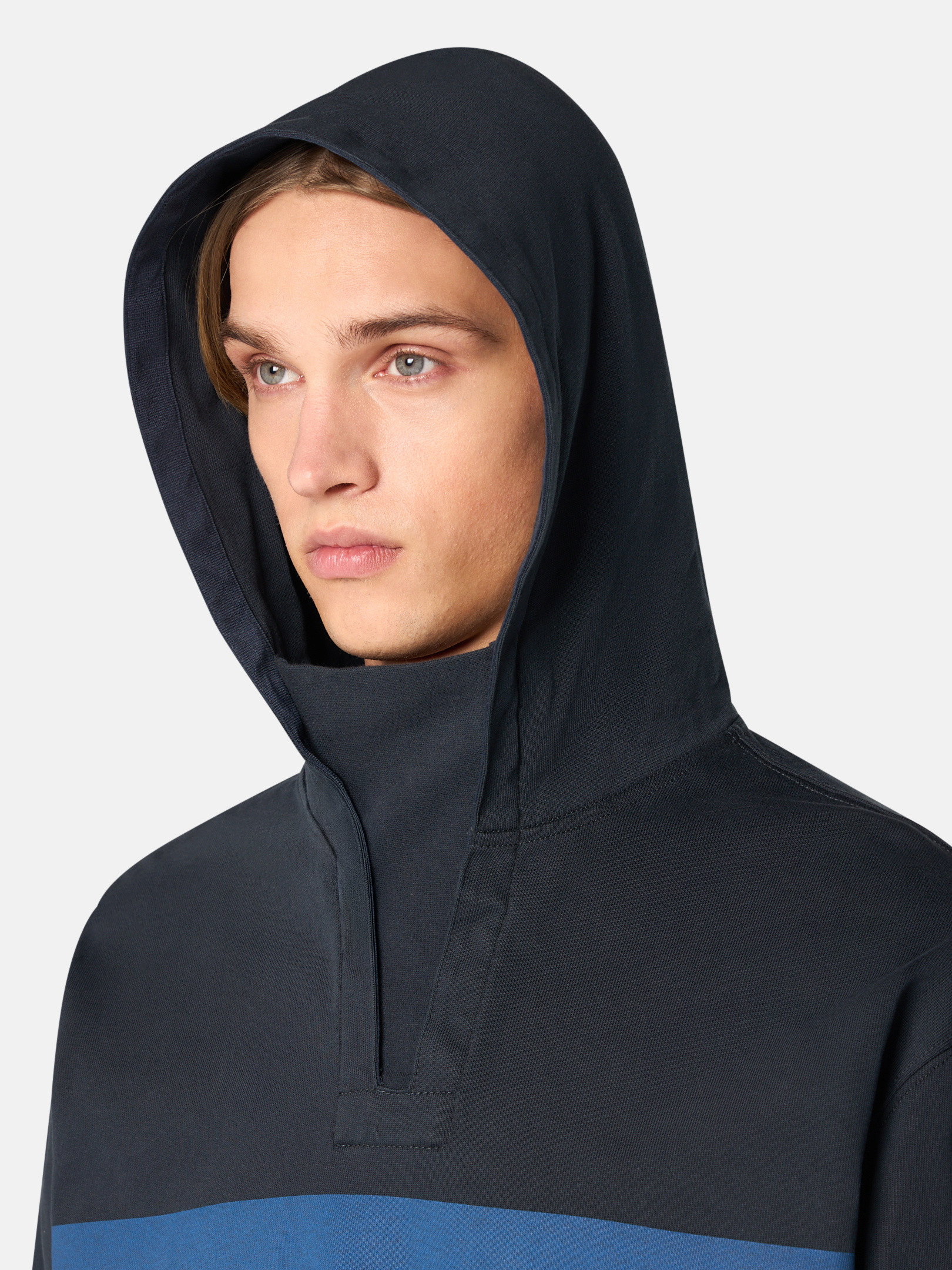 STONE  MARINA 6100029 コットン ジャージー スウェット Navy Blue 6100029 16/2 COMBED ORGANIC COTTON JERSEY_STONE