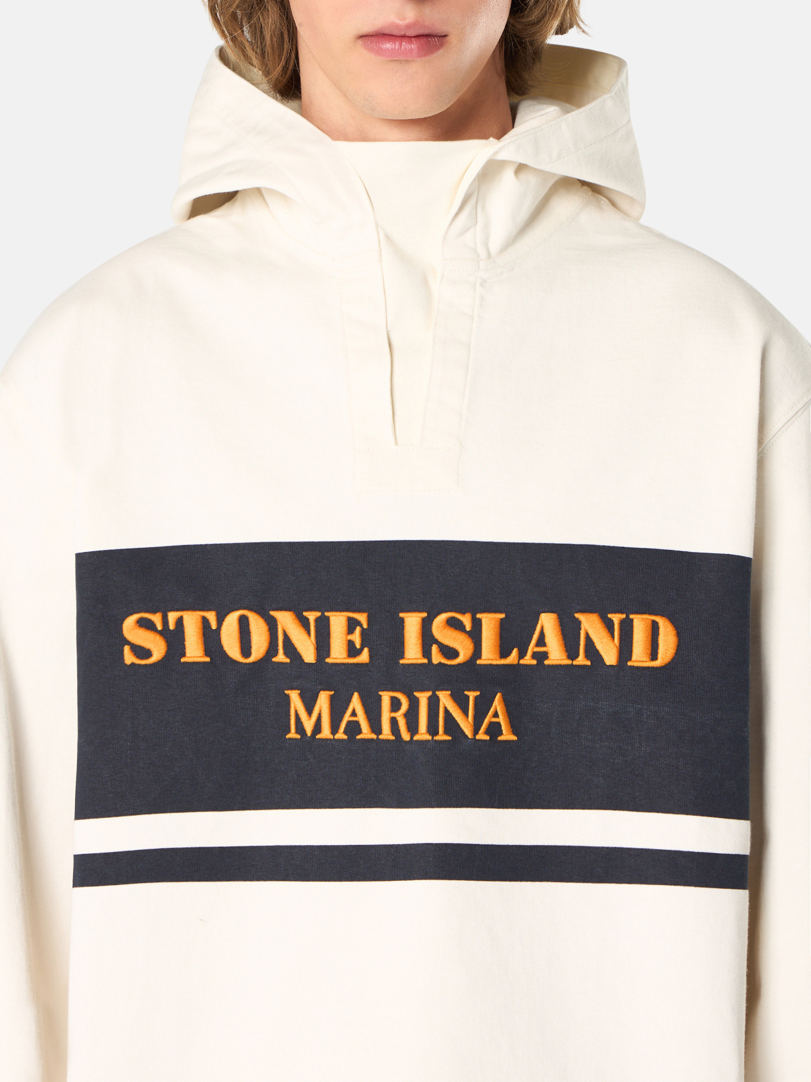 Ivory 6100029 16/2 COMBED ORGANIC COTTON JERSEY_STONE ISLAND Ivory 6100029 16/2 COMBED ORGANIC COTTON JERSEY_STONE ISLAND