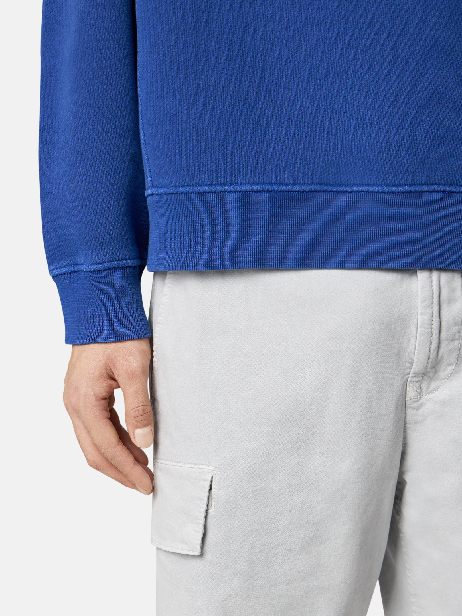 STONE ｜ (60252 Brushed Diagonal Cotton Fleece Swe 49666312-9675-4829-9684-