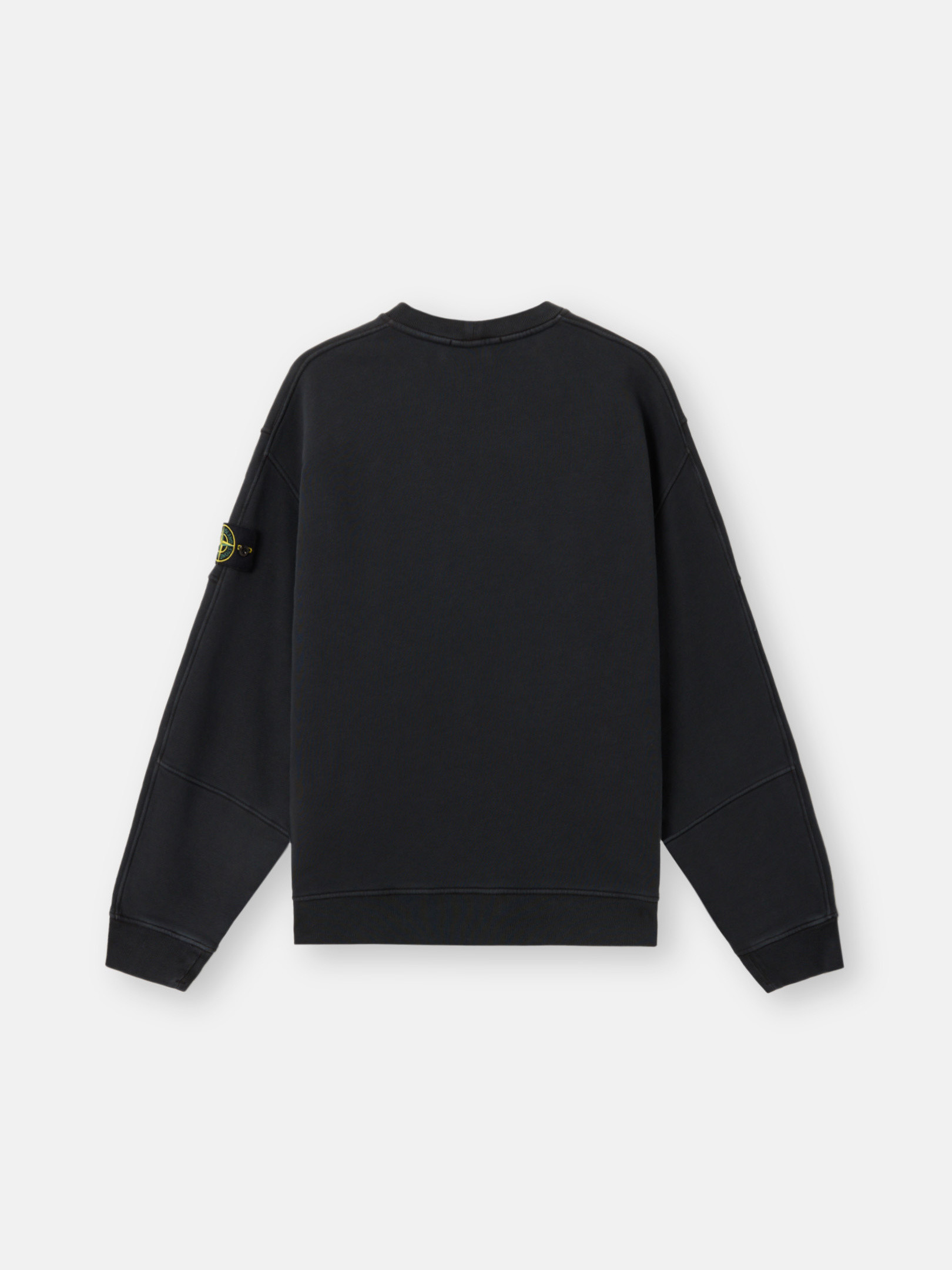 Black 6100032 ORGANIC COTTON DIAGONAL FLEECE 'OLD' EFFECT