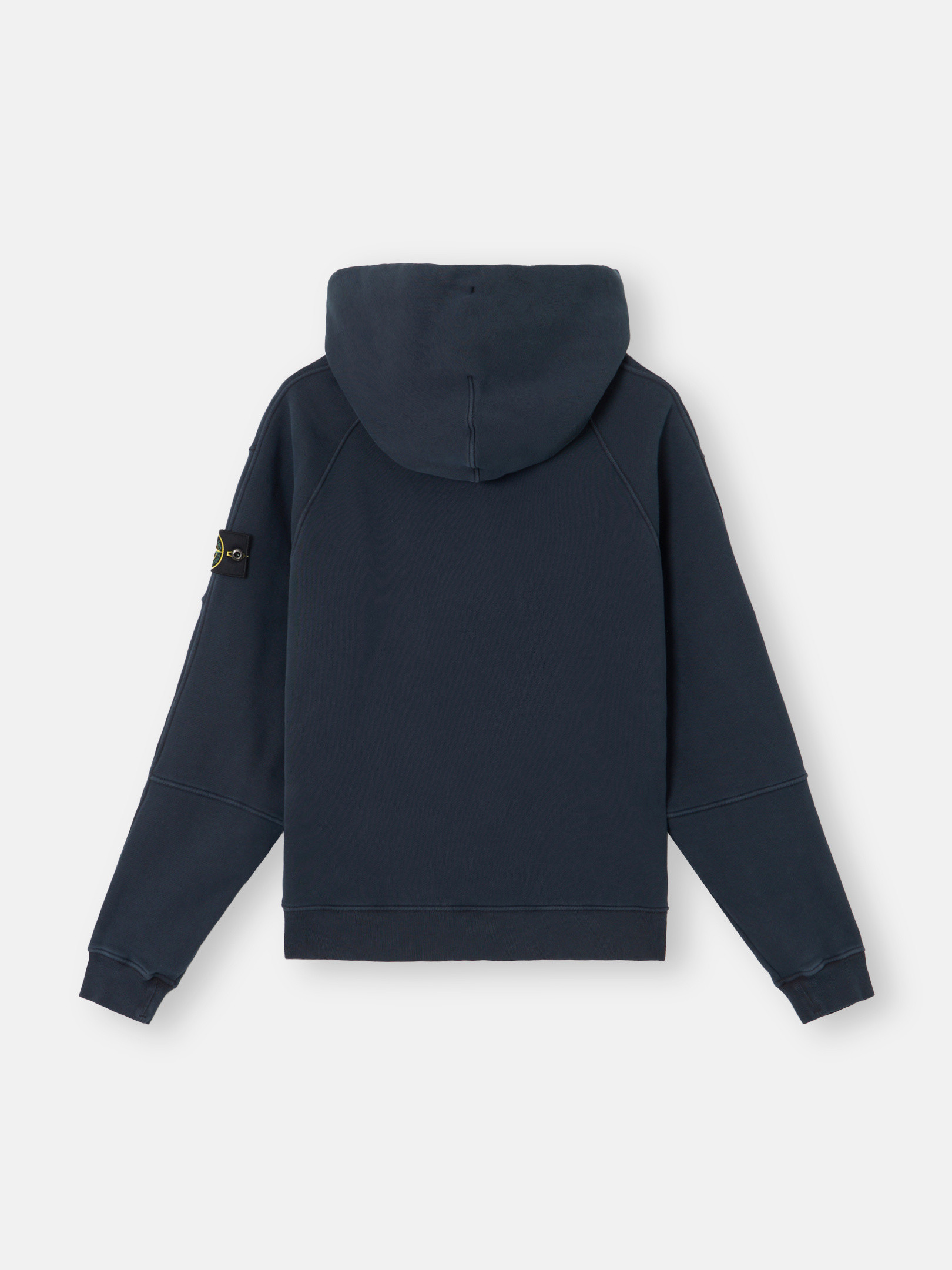 Blue Oversized-fit hooded sweatshirt with faded appearance