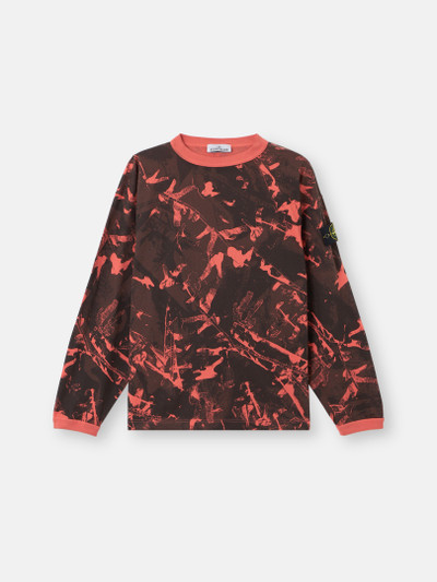 【STONE 】6100036 SCAN CAMO ON TEXTURED JERSEY Black 6100036 SCAN CAMO ON TEXTURED JERSEY Oversized fit
