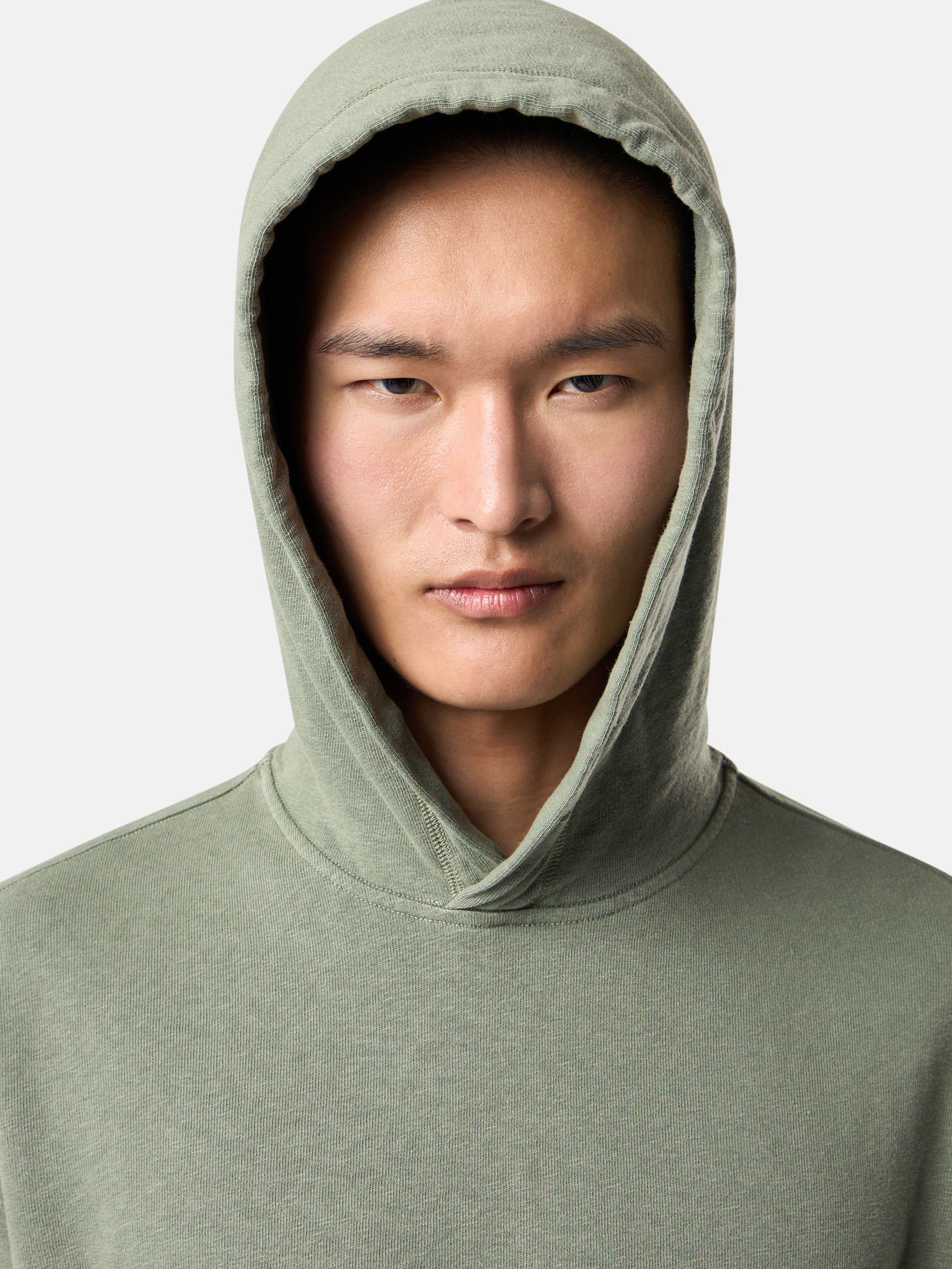 【STONE 】OLD EFFECT SWEATSHIRT●K1S156100032S0045V012 Bright Blue Oversized fit crewneck sweatshirt with faded