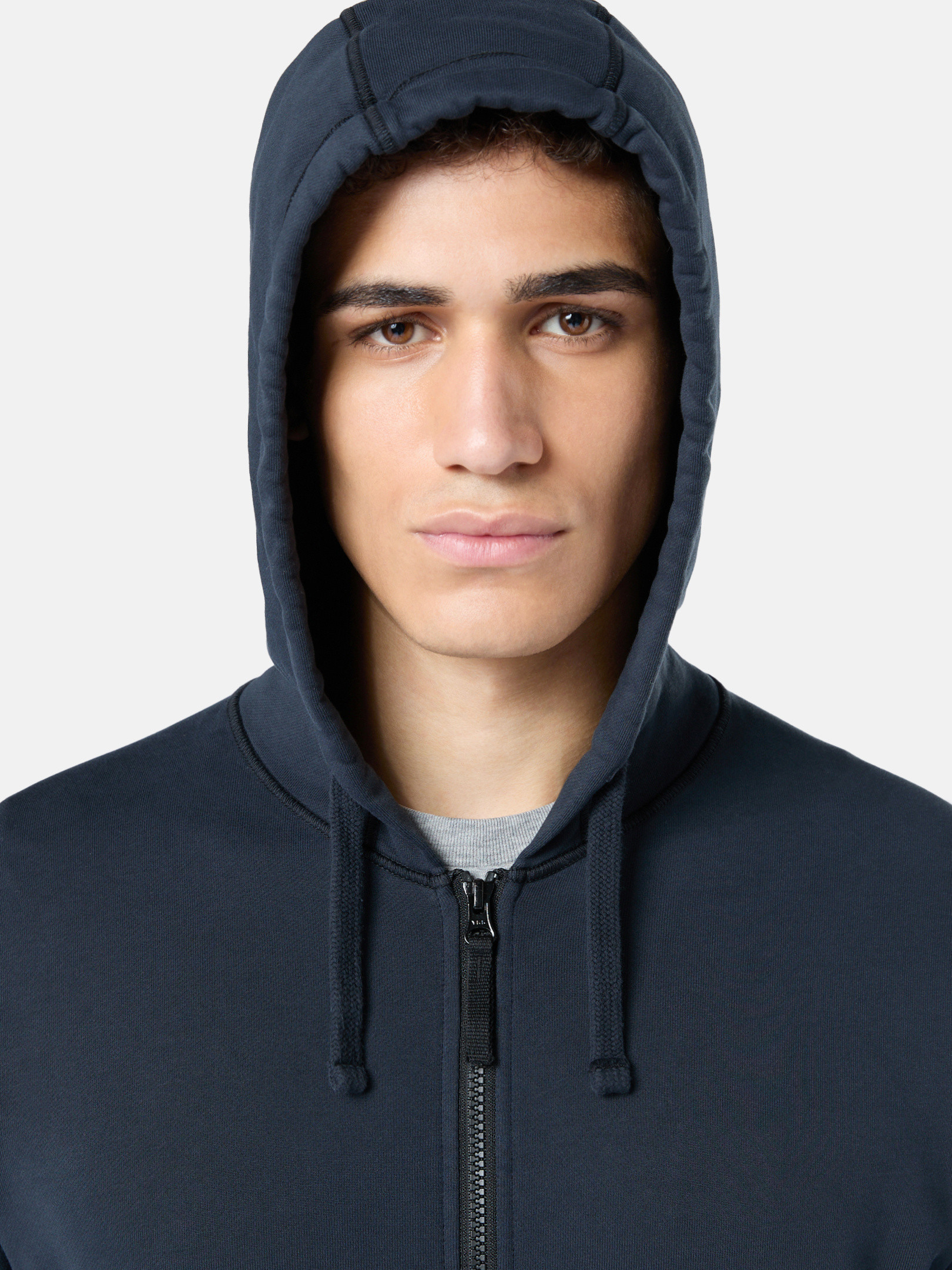 Navy Blue 6100042 ORGANIC COTTON FLEECE Hooded sweatshirt Navy Blue 6100042 ORGANIC COTTON FLEECE Hooded sweatshirt