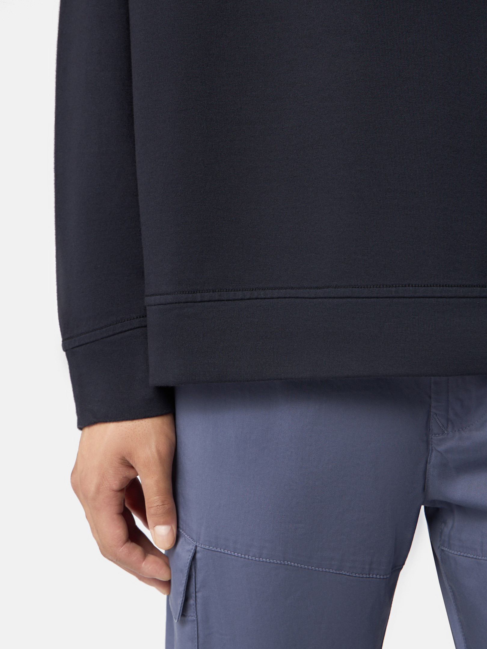 ネイビーブルー 6100043 HEAVY COTTON JERSEY クルーネック