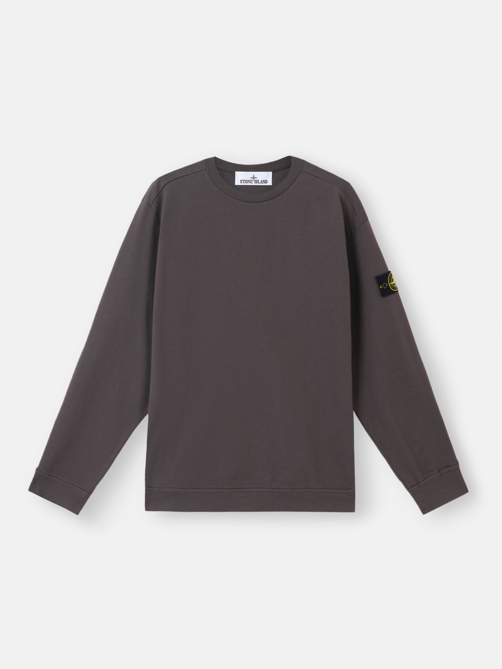 STONE ｜SWEATSHIRTS (63750 Heavy Cotton Jersey Cre Stone Island Heavy Cotton Jersey Sweatshirt White | BSTN Store