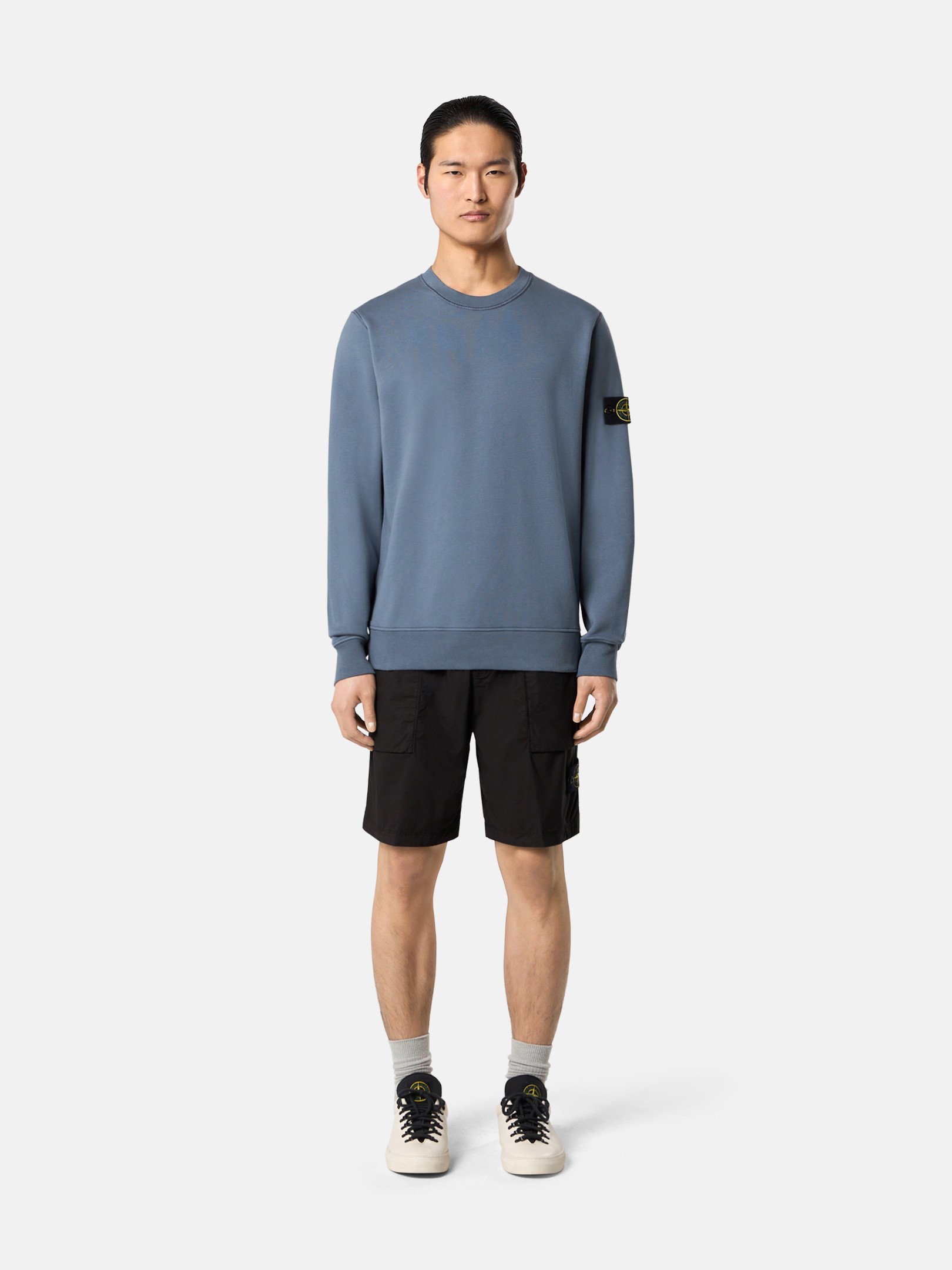 Avio Blue 6100044 ORGANIC COTTON FLEECE Crewneck sweatshirt