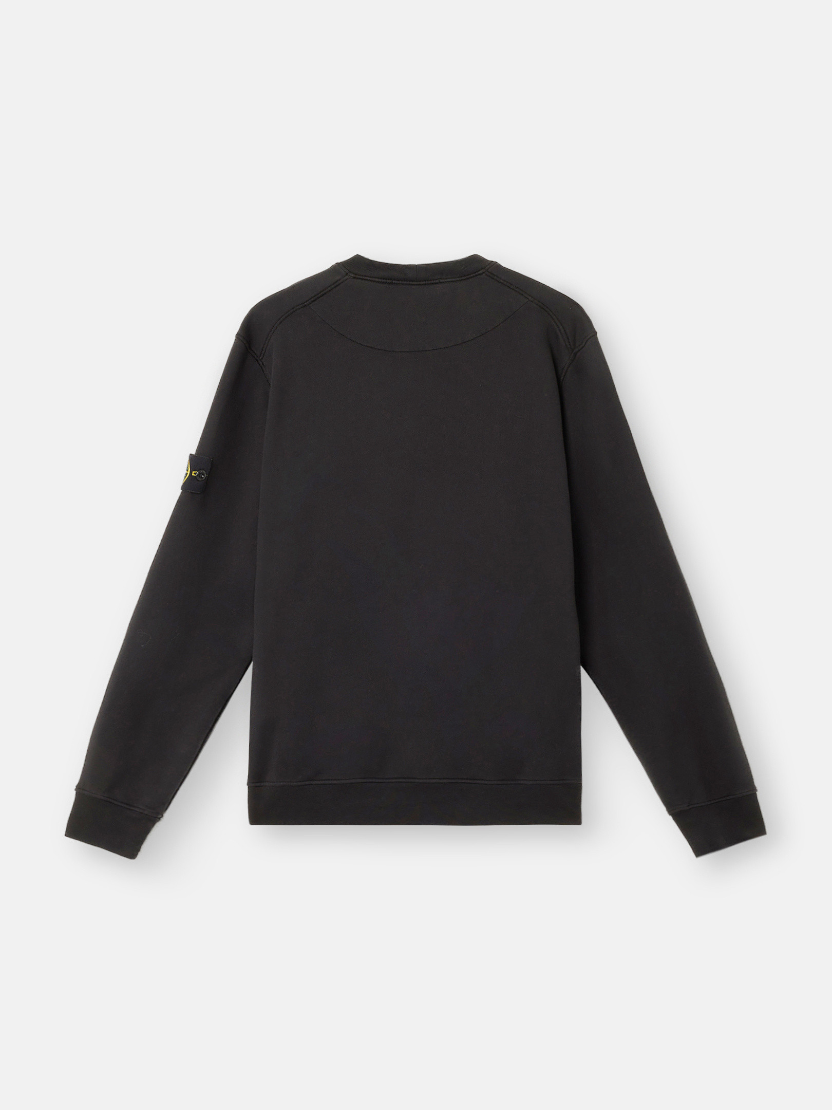 ブラック 6100044 ORGANIC COTTON FLEECE スウェットシャツ クルーネック リブディテール | Stone Island JP