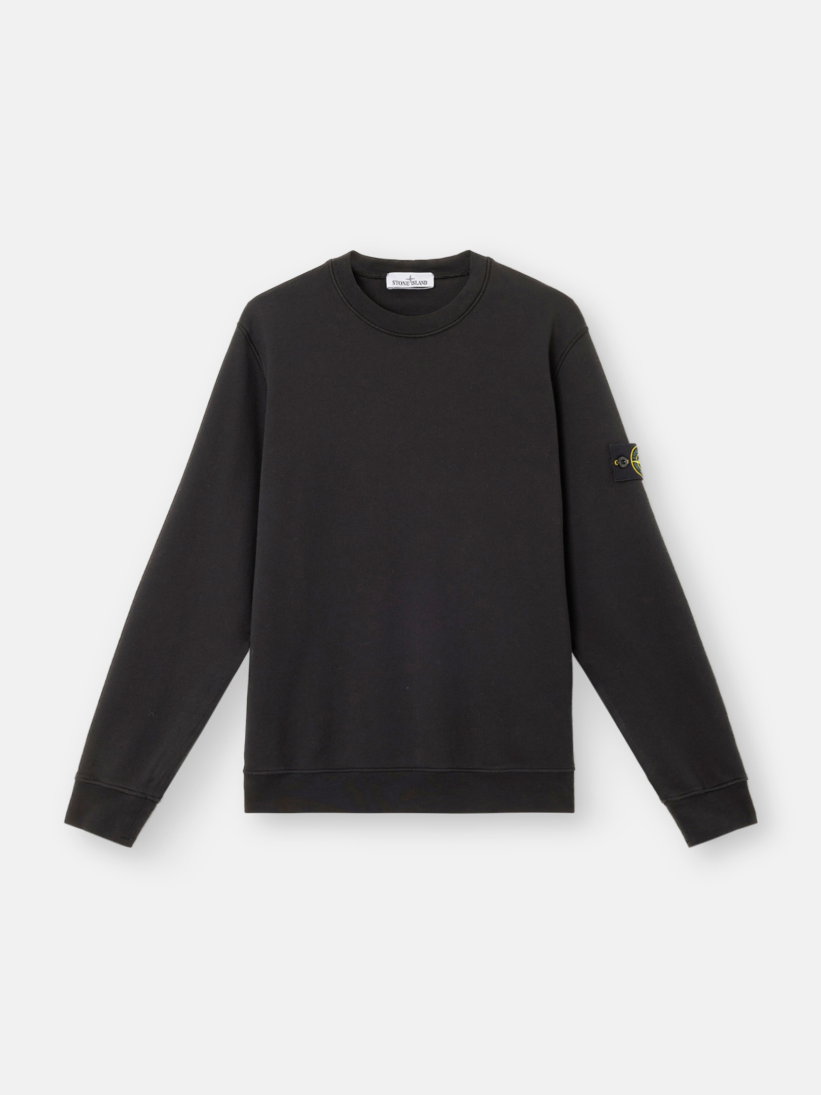 Stone island black crewneck online