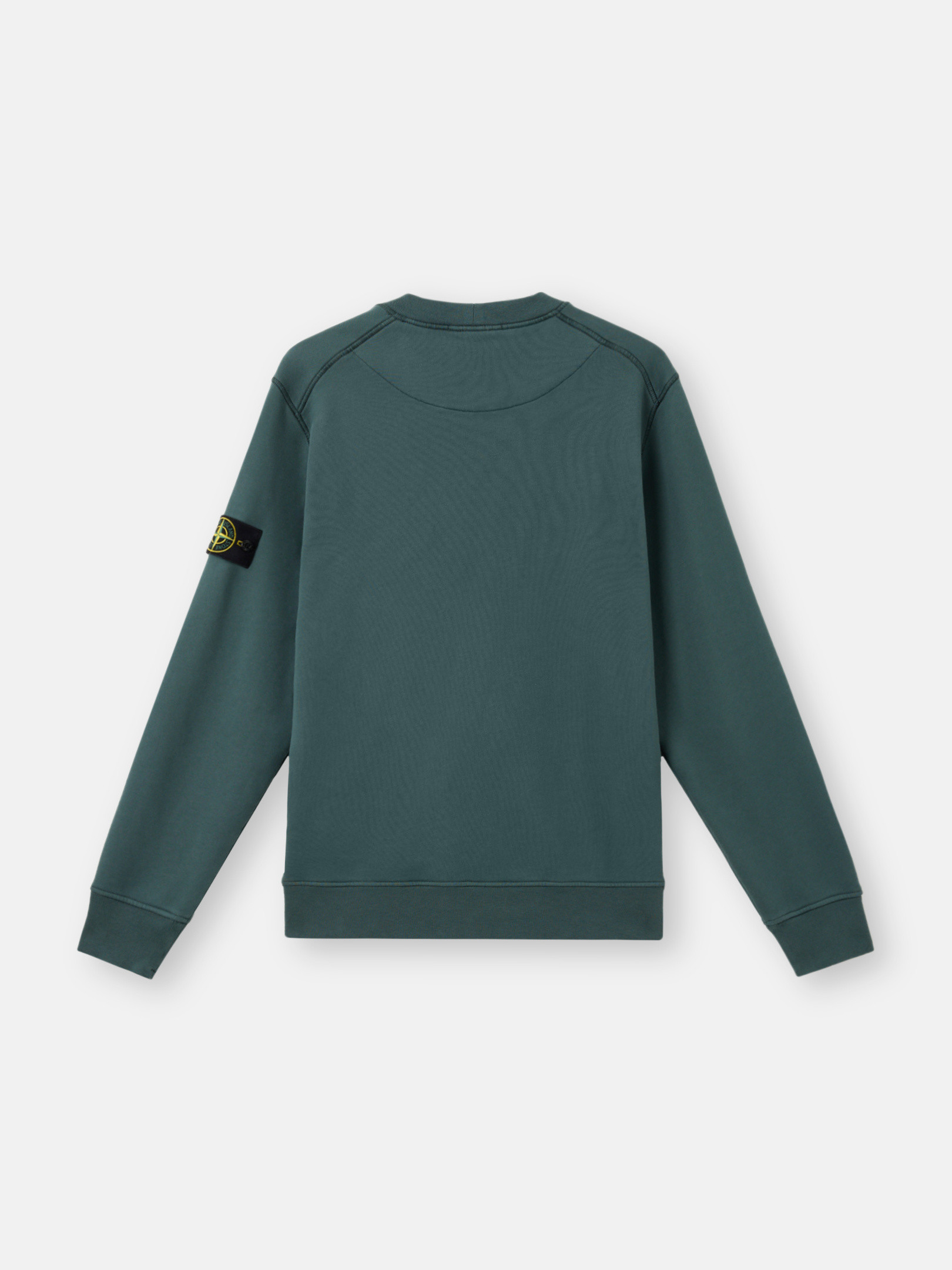 ★Stone ★6100044 ORGANIC COTTON FLEECE SWEATSHIRT★ STONE ISLAND 6100044 ORGANIC COTTON FLEECE SWEATSHIRT BLACK
