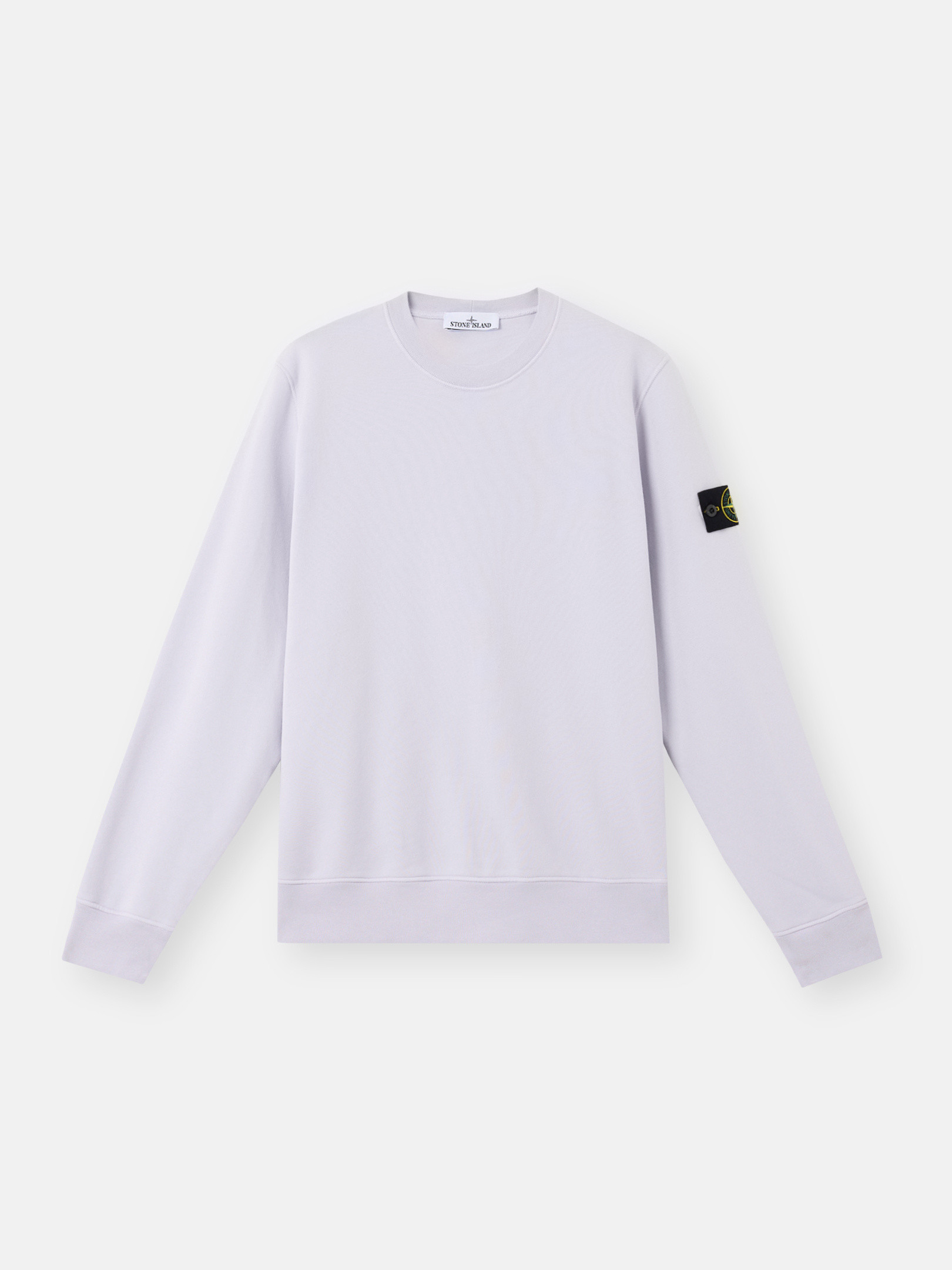 STONE ｜ (6100044 Organic Cotton Fleece Sweatshirt STONE ISLAND 6100044 ORGANIC COTTON FLEECE SWEATSHIRT BLACK
