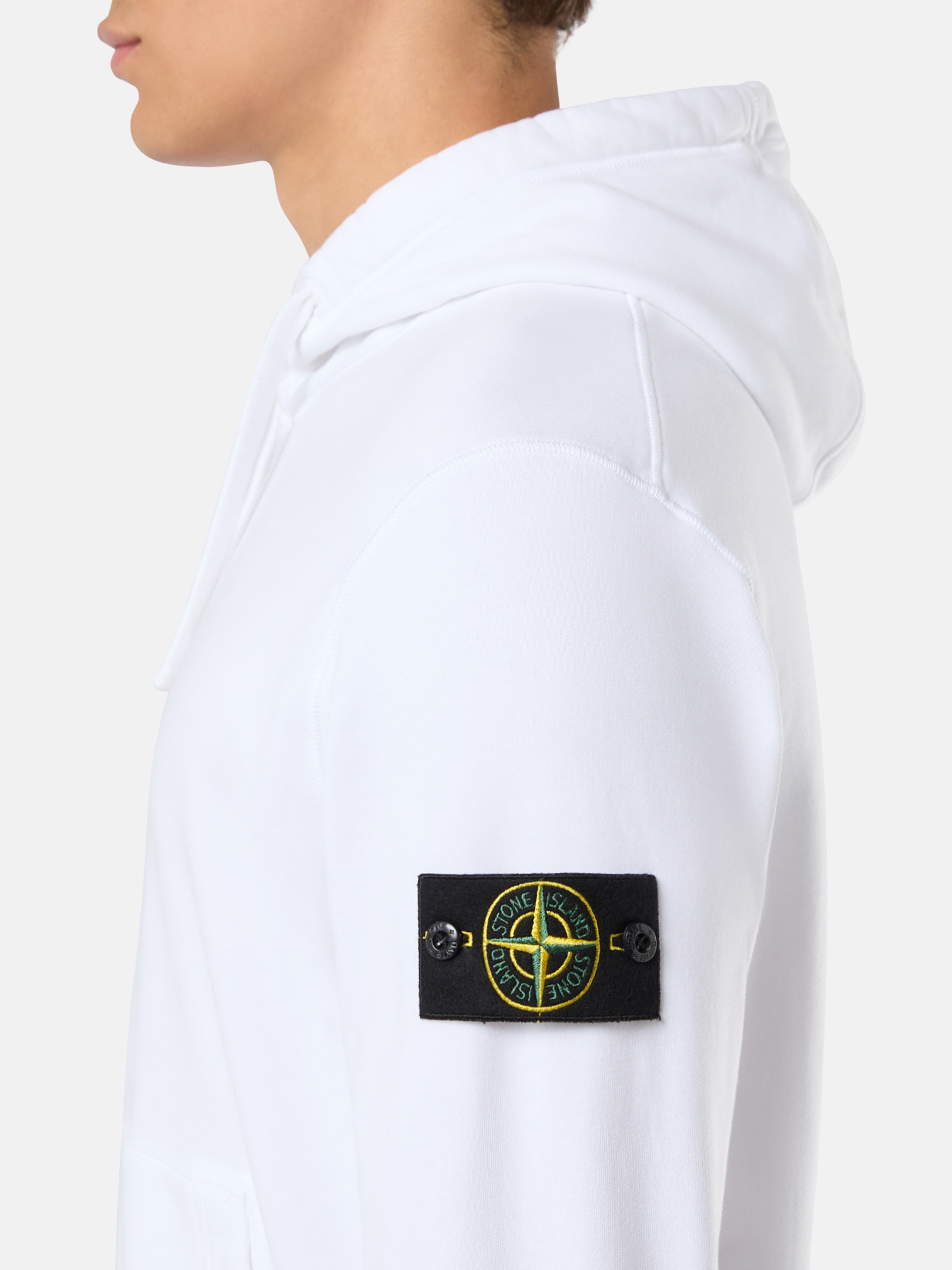 White 6100045 ORGANIC COTTON FLEECE Sweatshirt with White 6100045 ORGANIC COTTON FLEECE Sweatshirt with