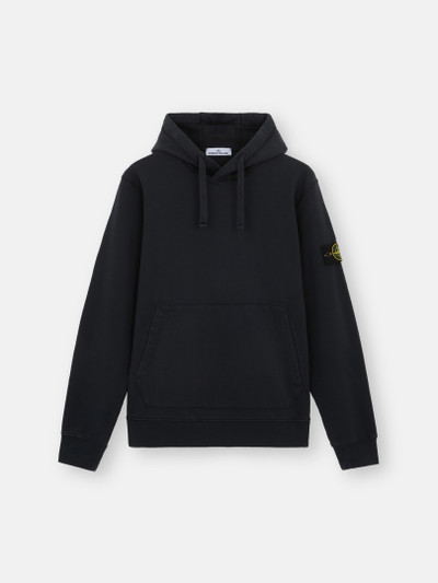 ★関税込★STONE ★63051 Fleece Garment Dyed Sweatshirt Stone Island Garment Dyed Fleece Sweatshirt Melange Grey at