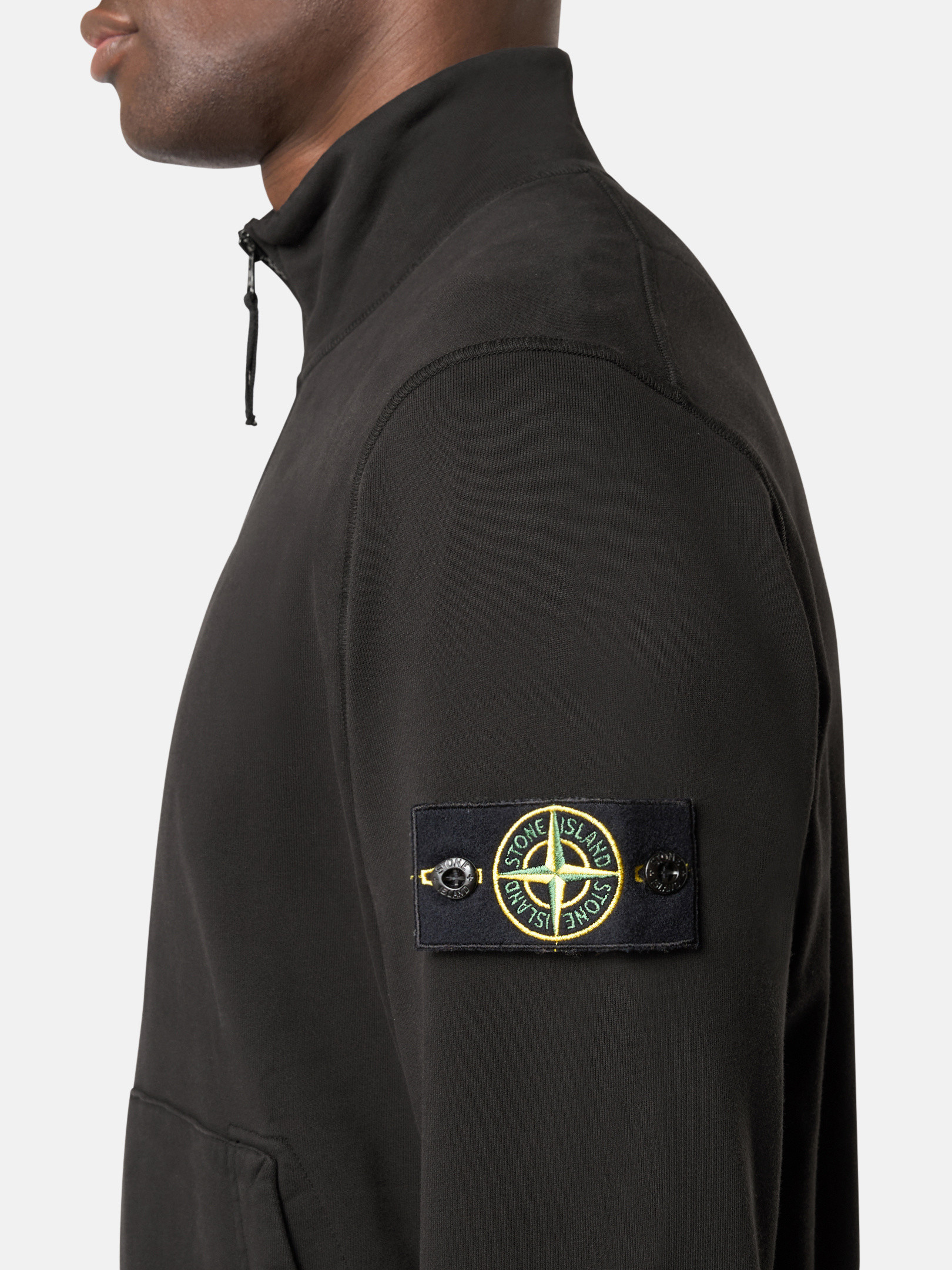 Black 6100643 ORGANIC COTTON FLEECE Sweatshirt with patch