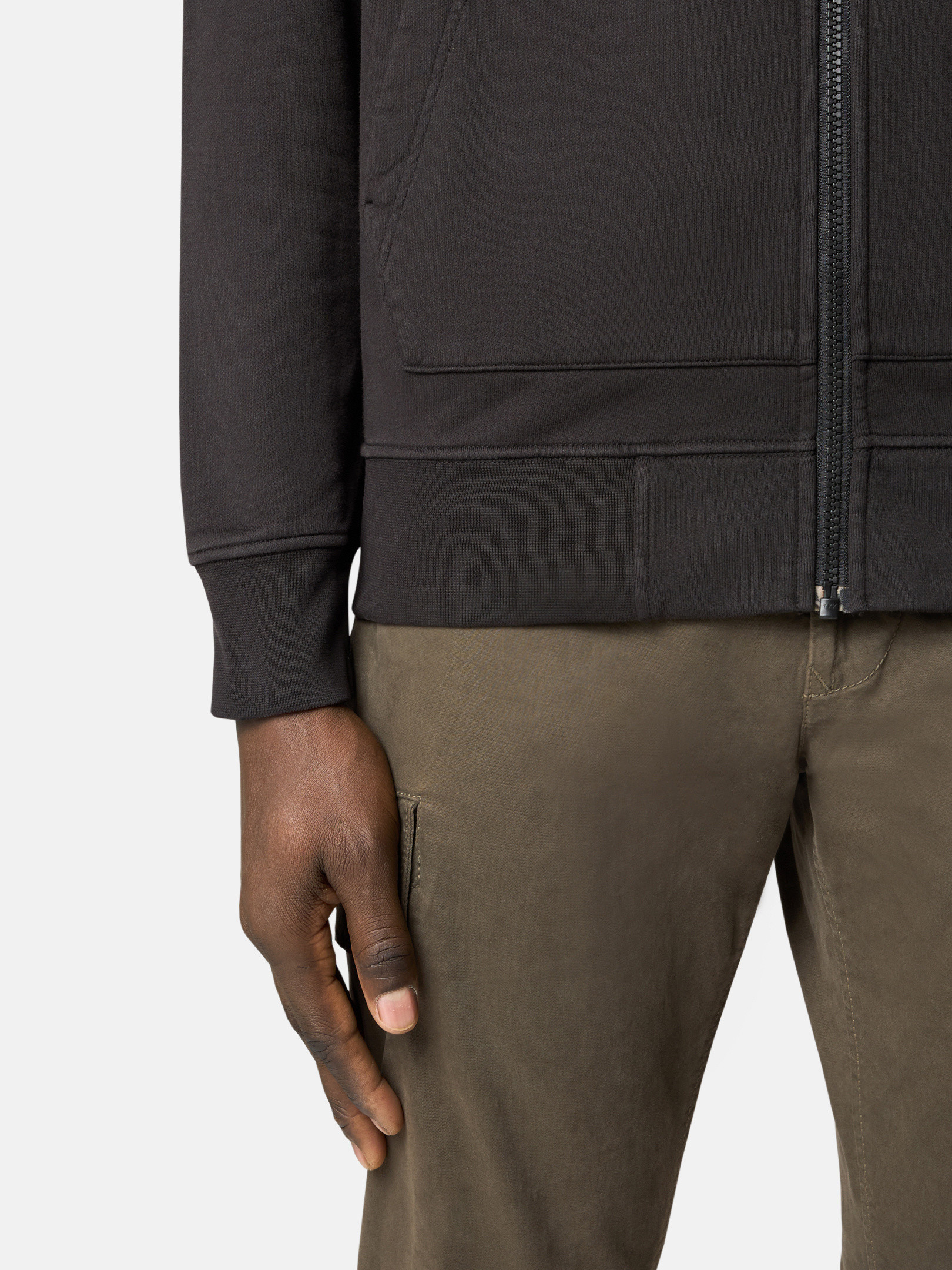 Black 6100643 ORGANIC COTTON FLEECE Sweatshirt with patch