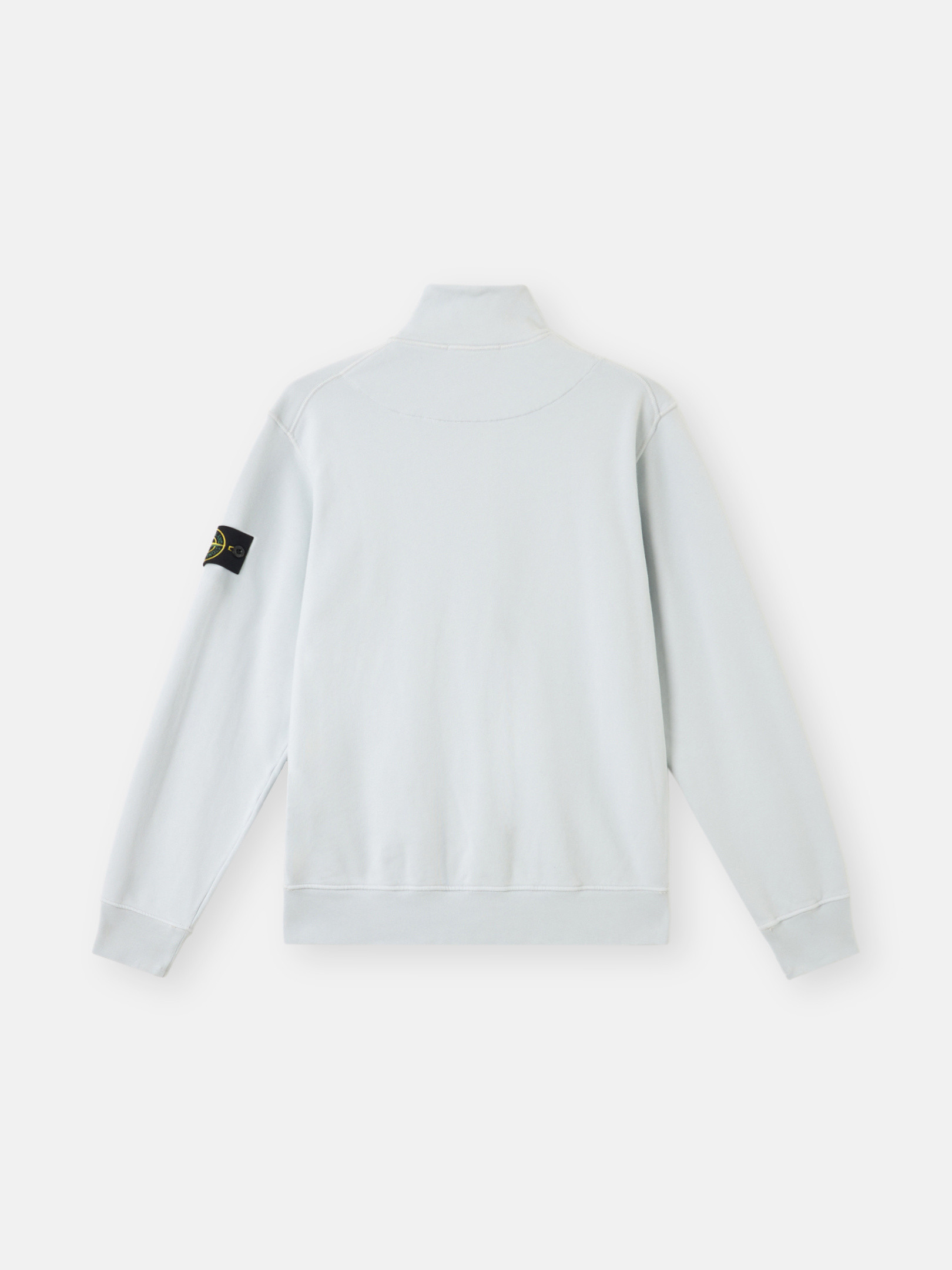 Sky Blue Sweatshirt with patch pockets and zipper 6100643