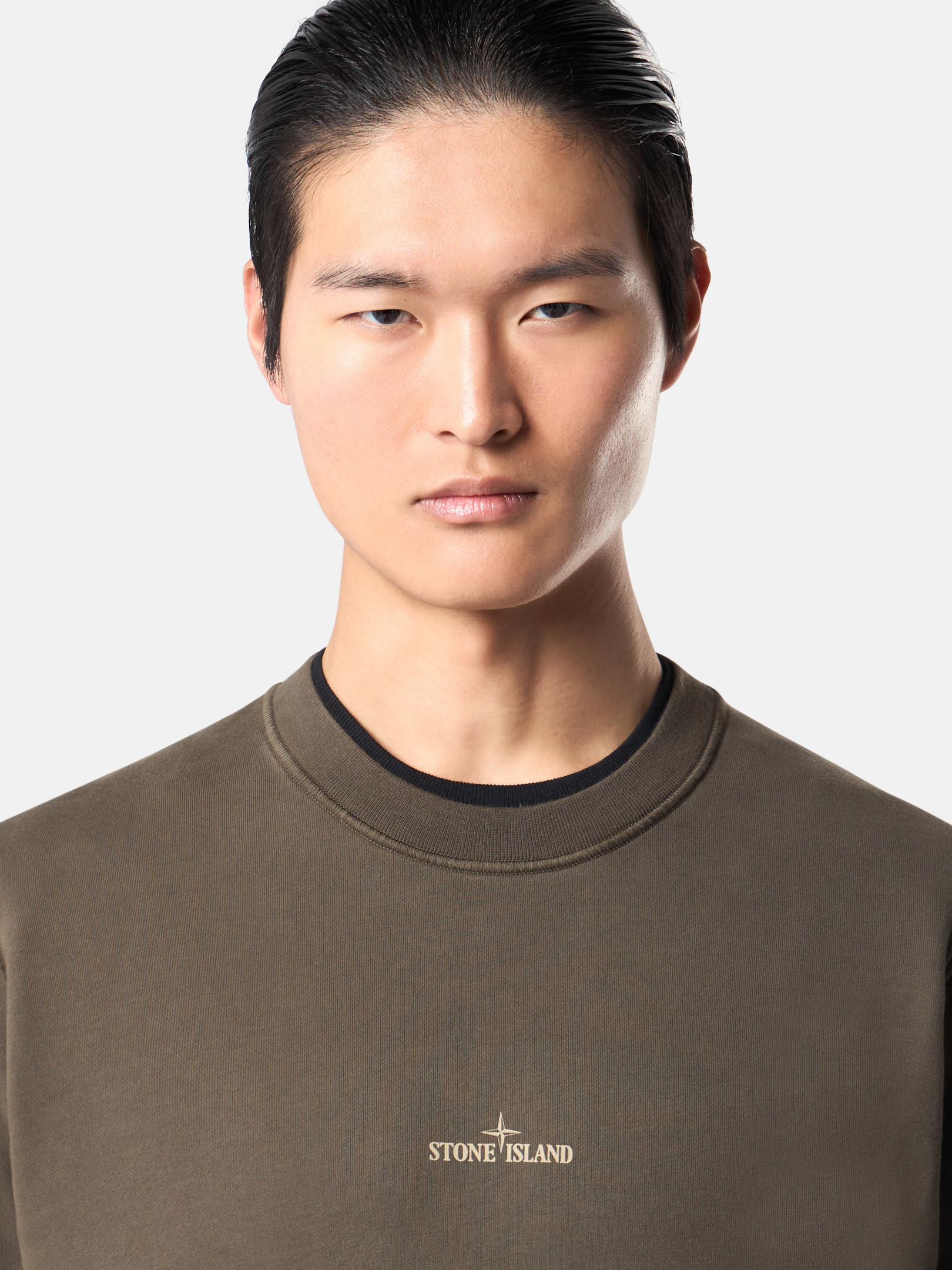 Military Green 6100665 COTTON FLEECE Crewneck sweatshirt