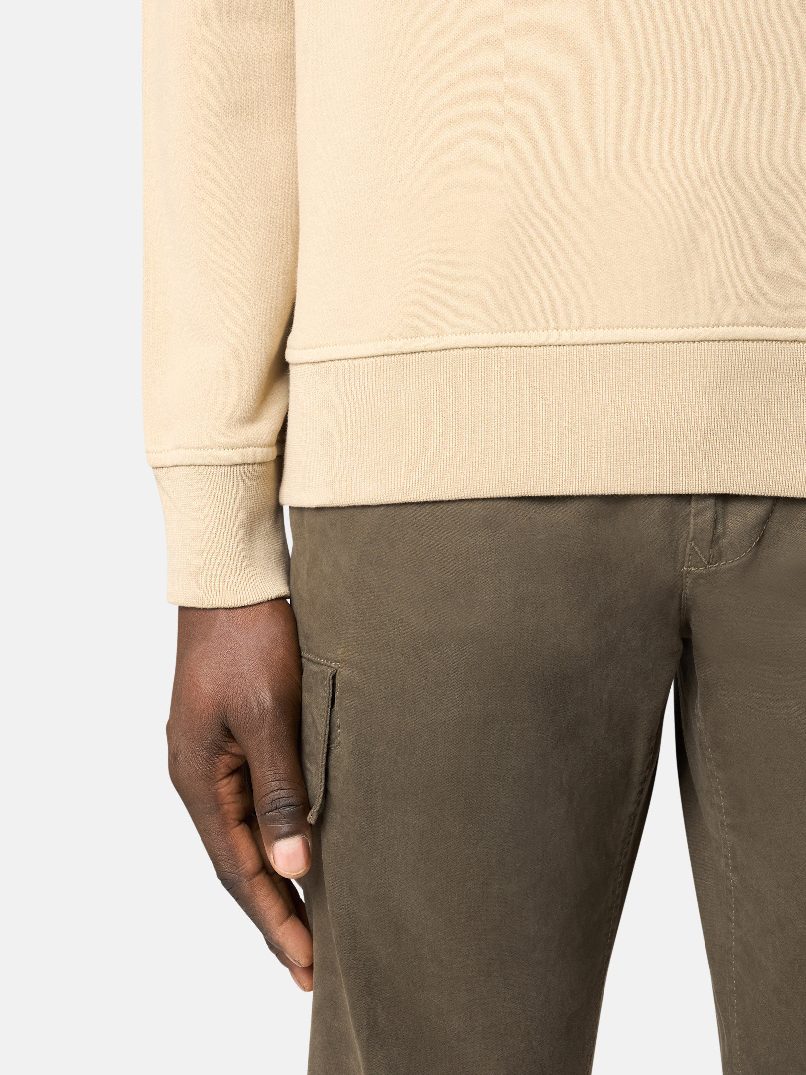 ★STONE ★6100665 Cotton Fleece Sweatshirt★ Charcoal Grey Crewneck sweatshirt with 'Institutional Five