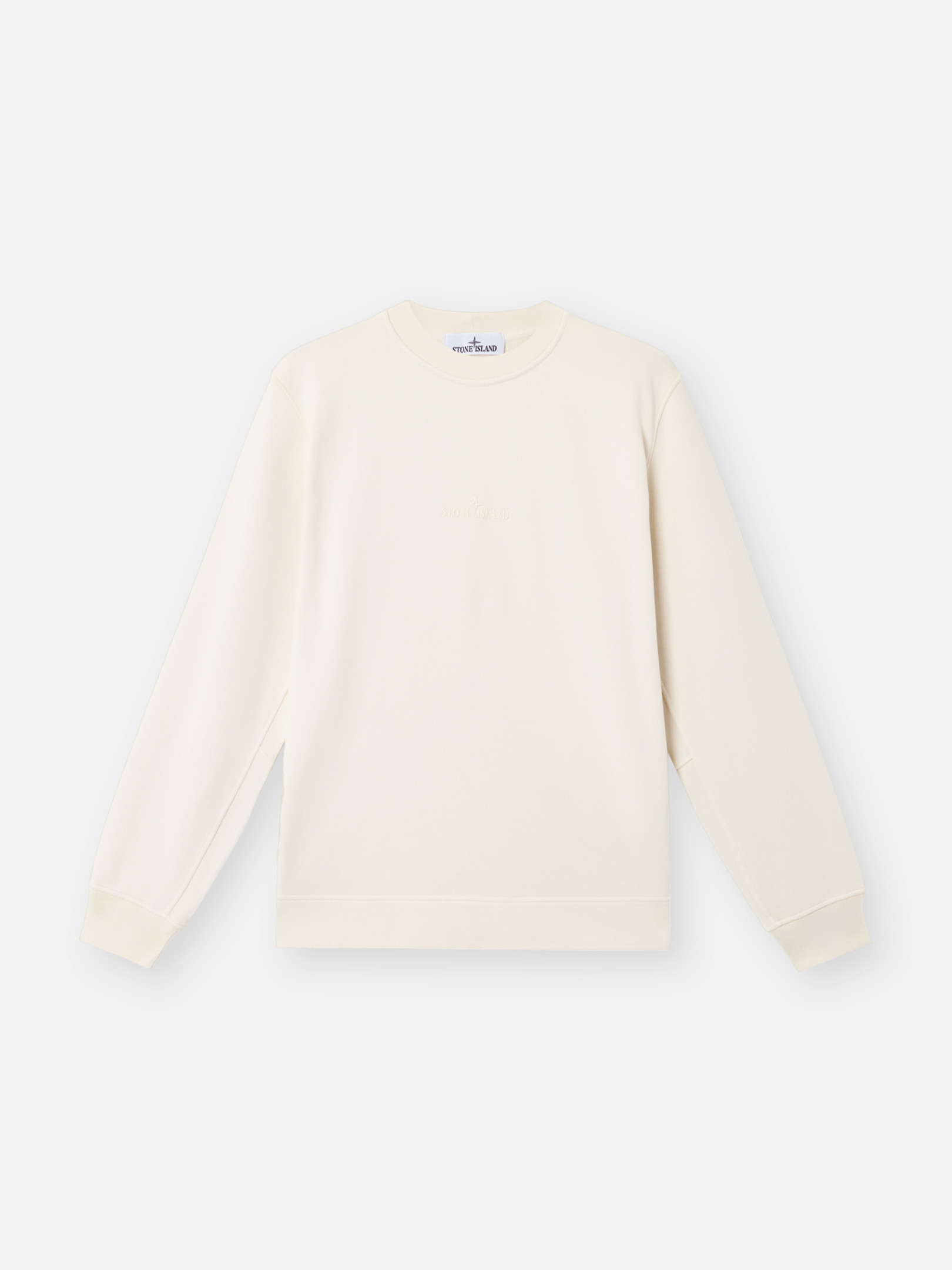 Ivory 6100667 COTTON FLEECE Crewneck sweatshirt with logo