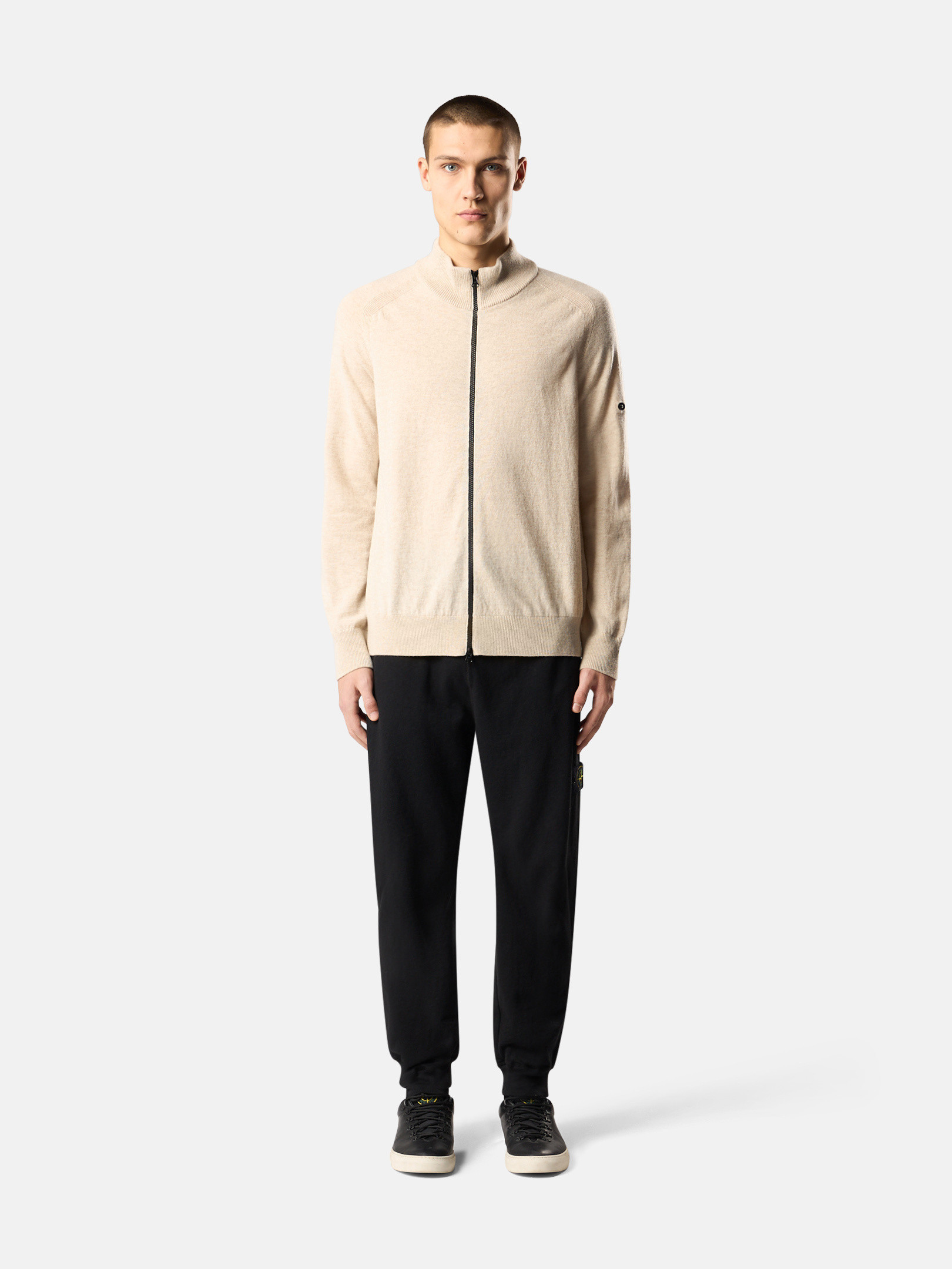 STONE | (6100020 MMalfile Fleece 'OLD' Effect Cre Black 6200005 MALFILÉ FLEECE 'OLD' EFFECT Regular tapered